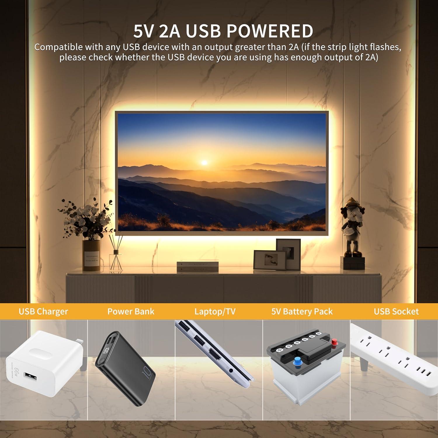 Tira LED COB PAUTIX 2m 2700K-6500K Dimmable con Control Remoto