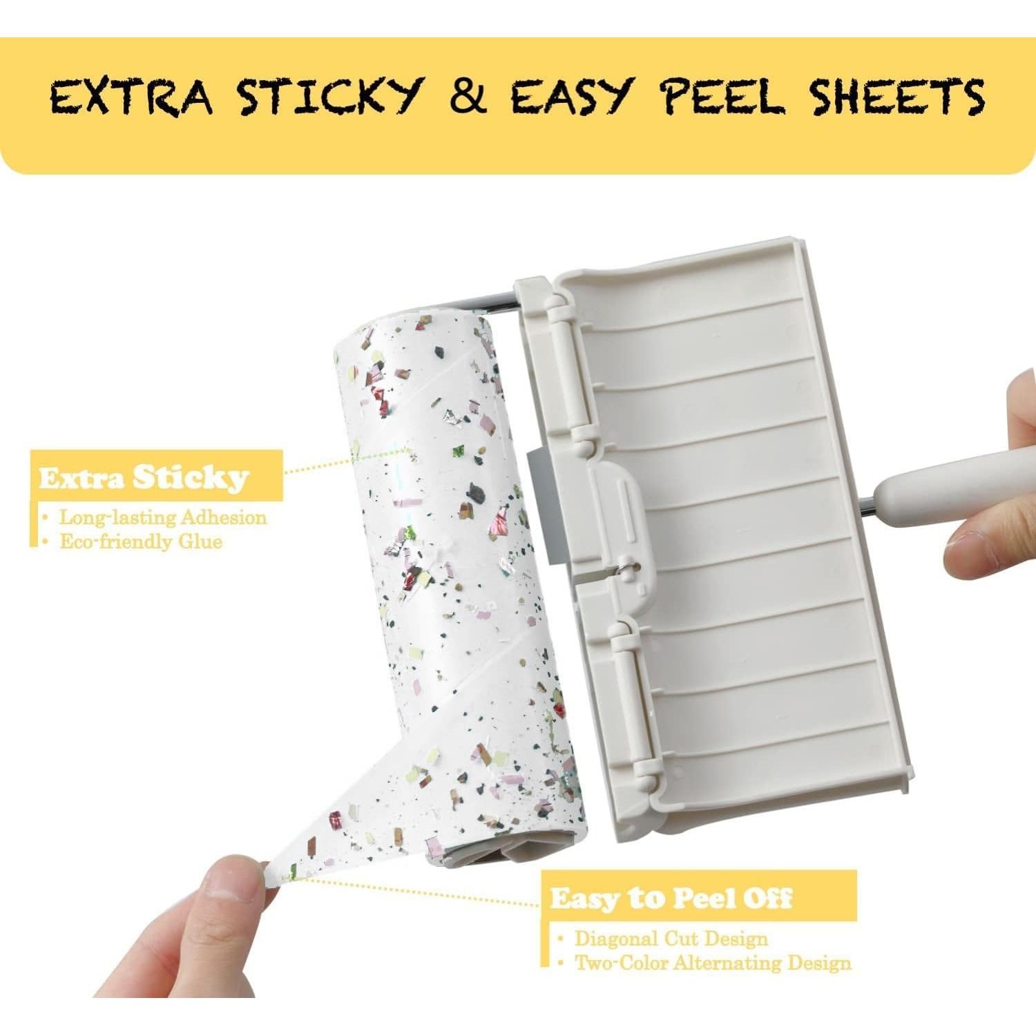 Rodillo de Pelusa Extra Pegajoso HapChron 6.3" con 240 Hojas