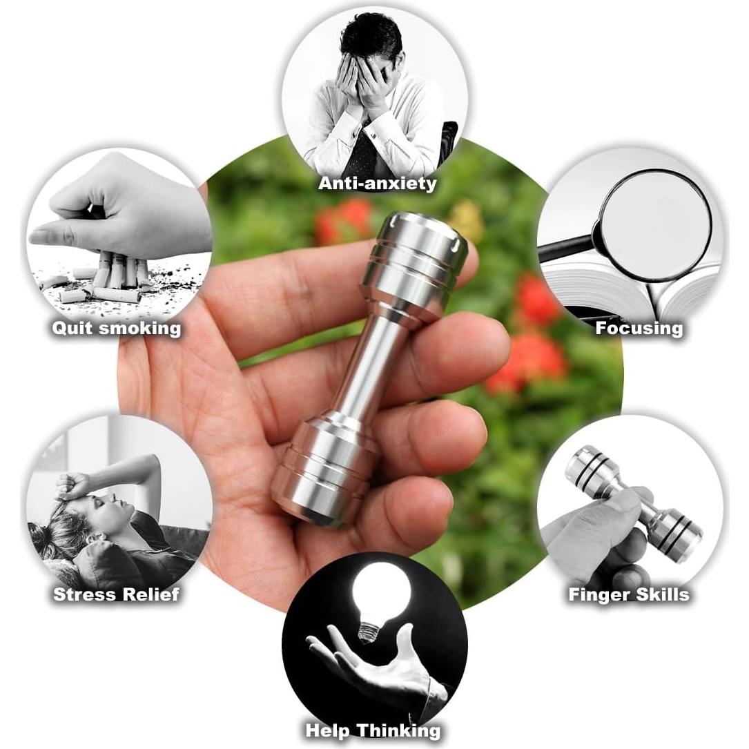 Spinner Antiestrés Jodozorn de Metal 2 en 1 Plata