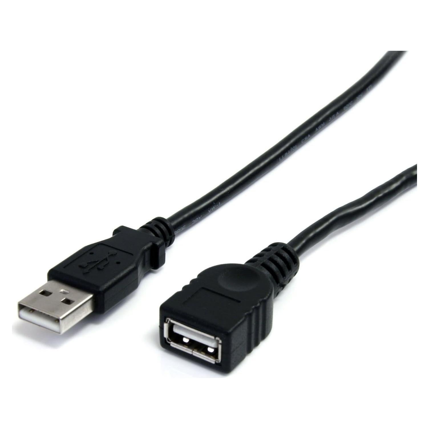 Cable de Extensión USB 2.0 StarTech 0.91 m Negro A a A