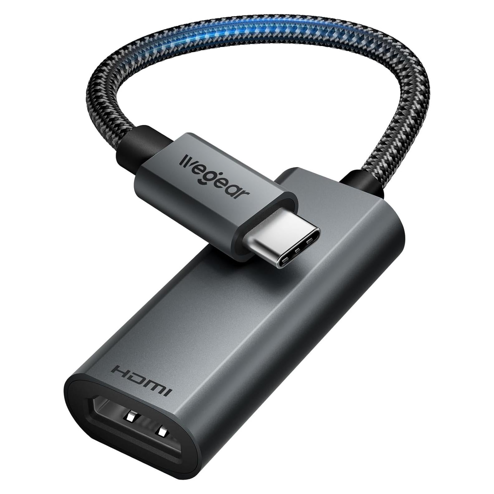 Adaptador USB-C a HDMI 4K 60Hz Wegear - Compatible iPhone, MacBook