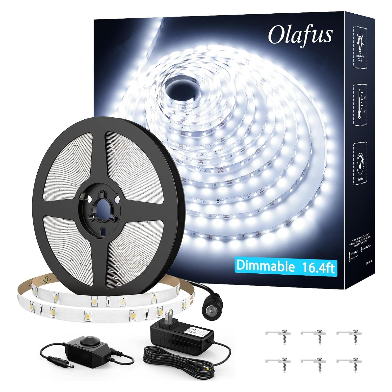 Tira LED Olafus 5m Regulable 300 LEDs 6000K Luz Blanca