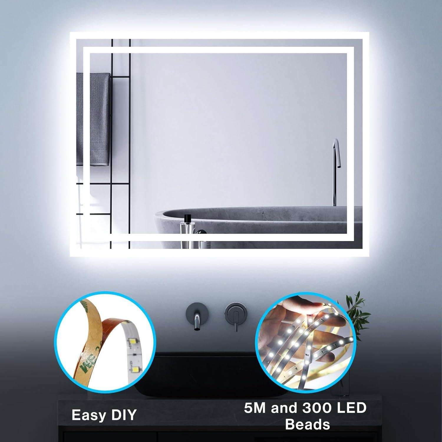 Tira LED Olafus 5m Regulable 300 LEDs 6000K Luz Blanca