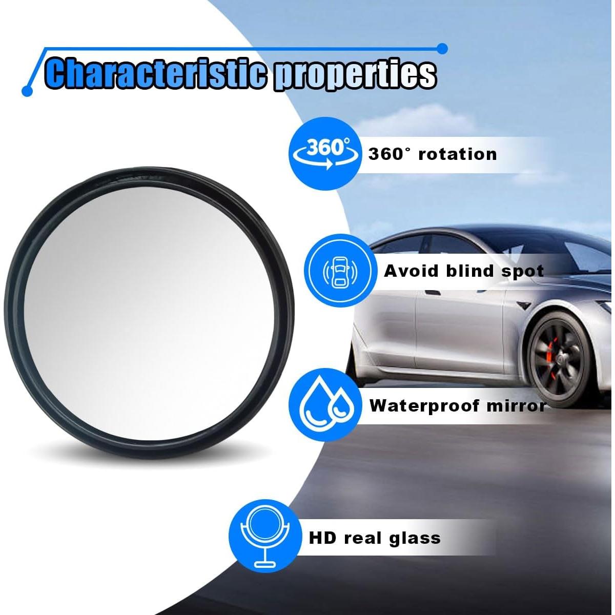 Espejo de Punto Ciego BDZMC 5.79 cm Ajustable Convexo