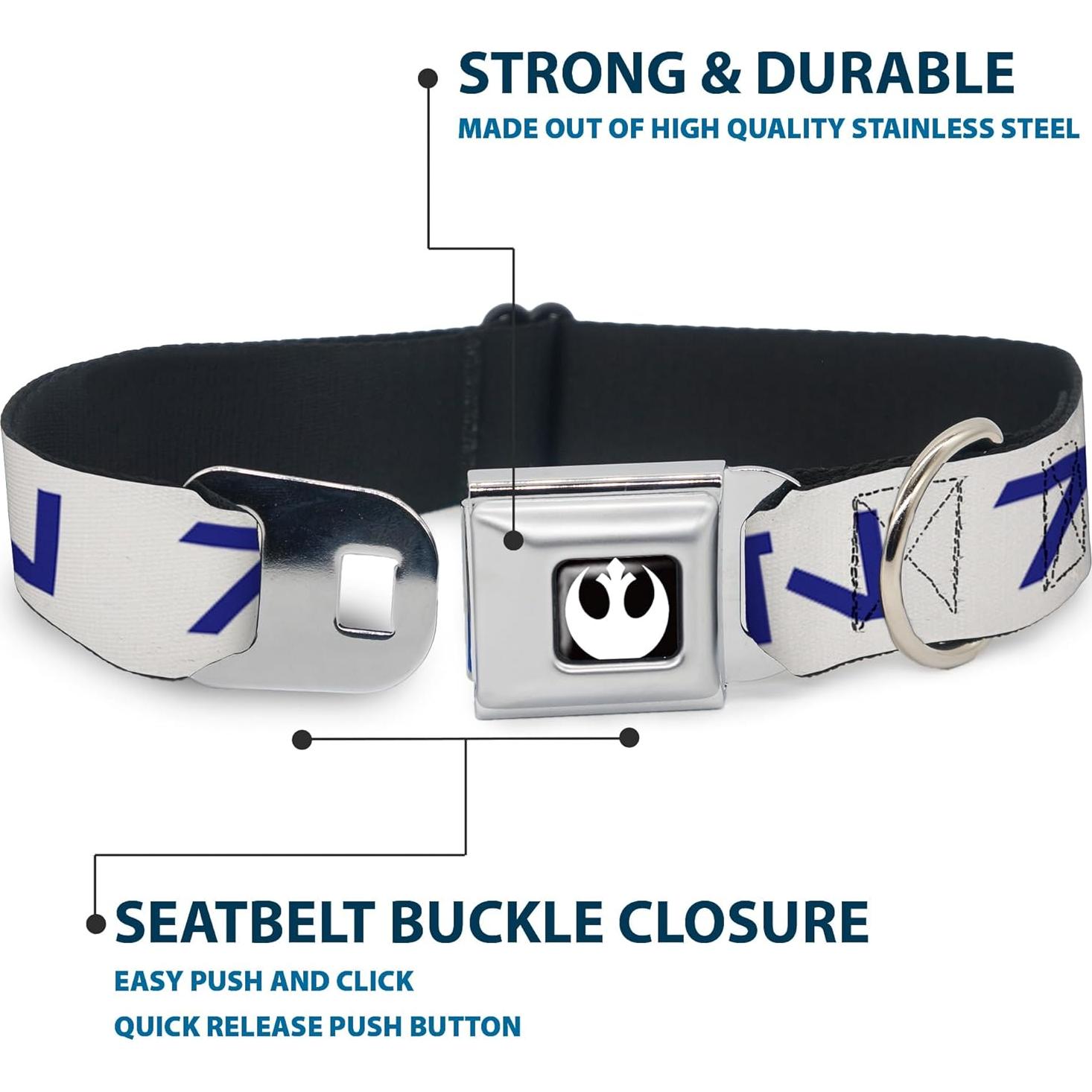 Collar para Perros Star Wars Buckle-Down 24.1-33 cm Azul