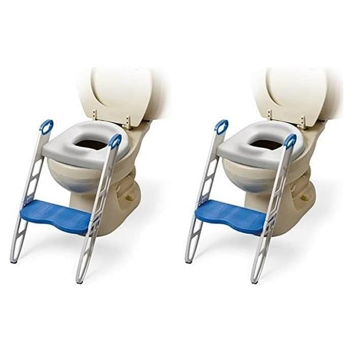 Asiento de Inodoro Acolchado Mommy's Helper Azul/Gris