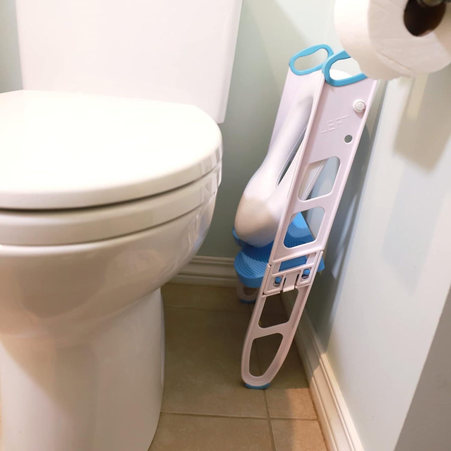 Asiento de Inodoro Acolchado Mommy's Helper Azul/Gris