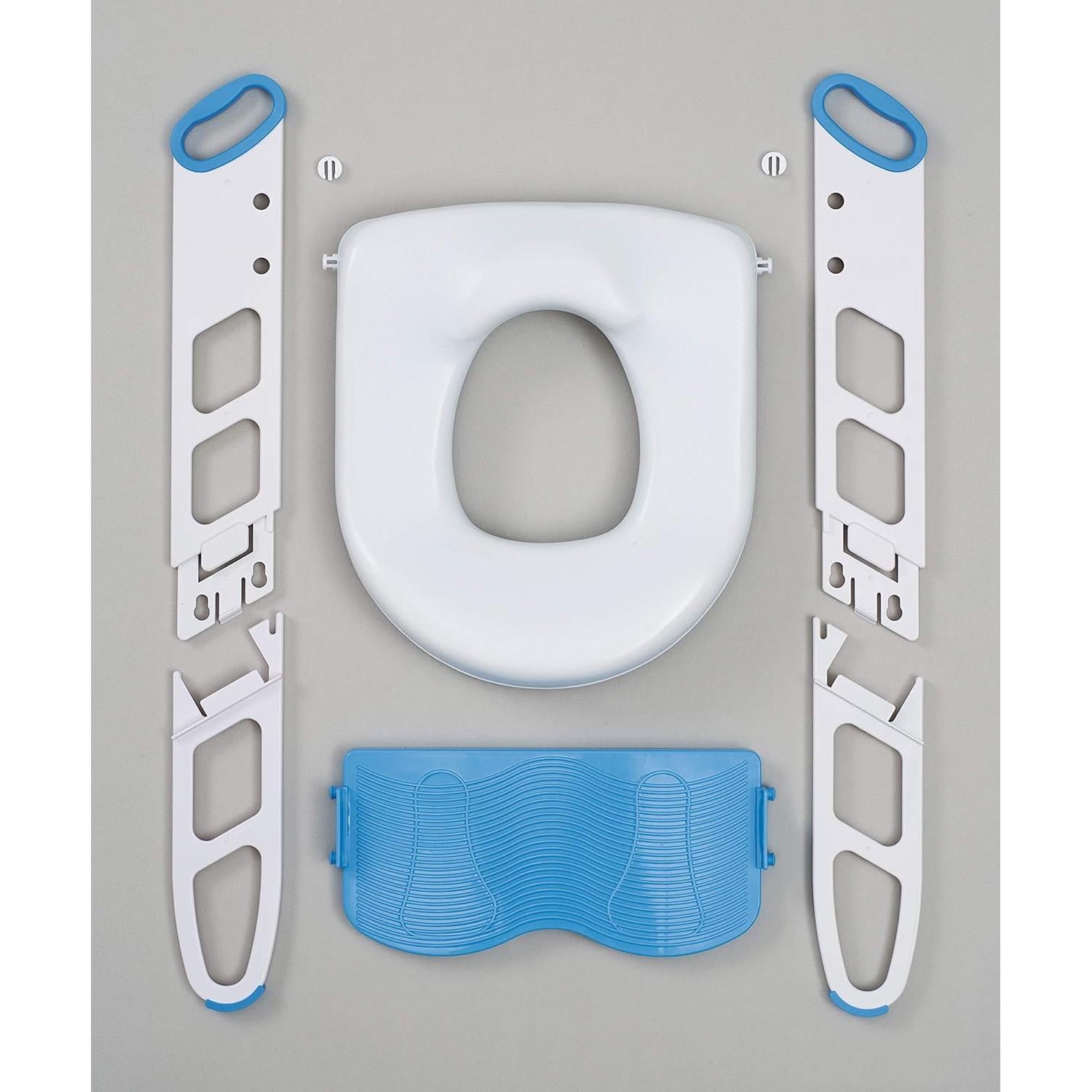 Asiento de Inodoro Acolchado Mommy's Helper Azul/Gris