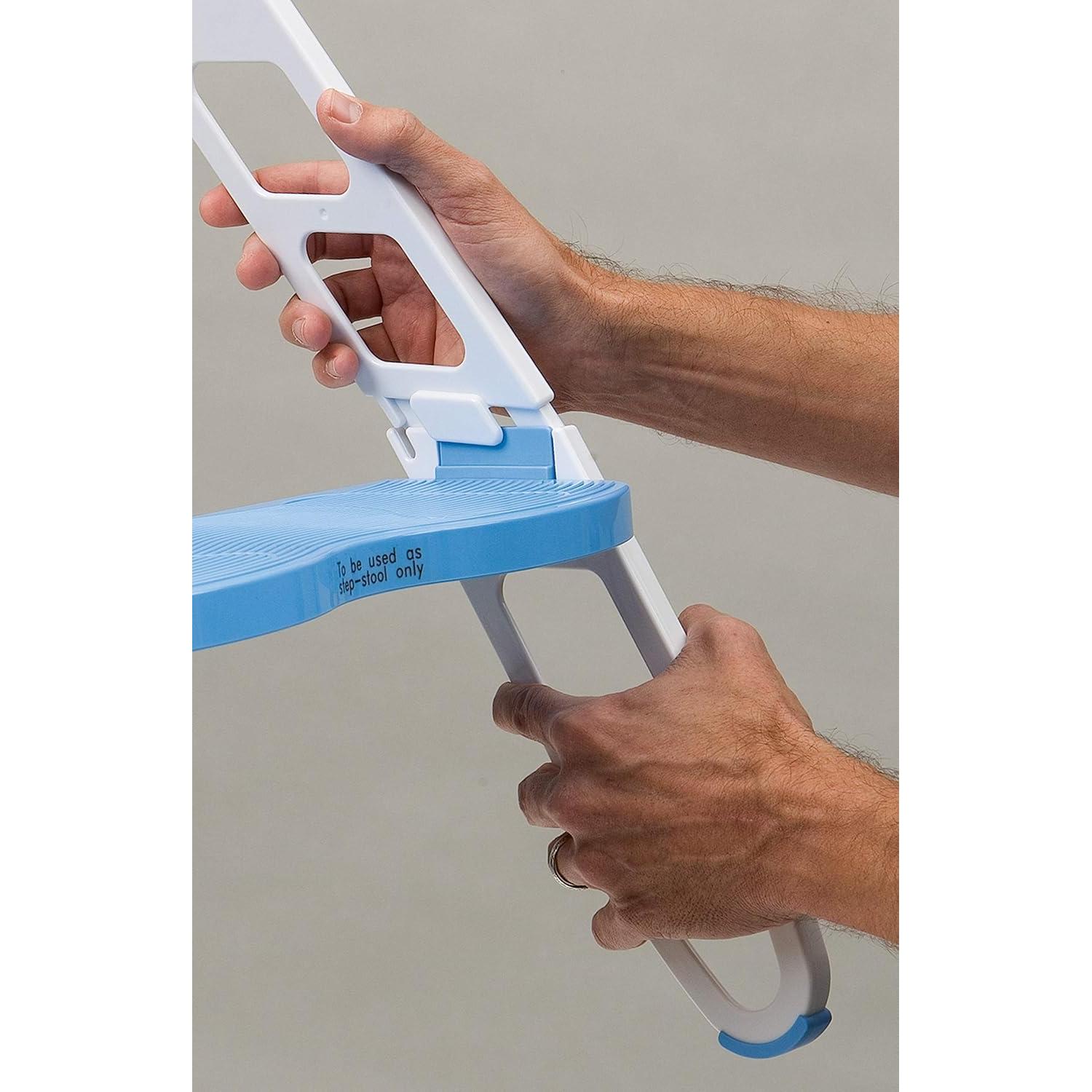 Asiento de Inodoro Acolchado Mommy's Helper Azul/Gris