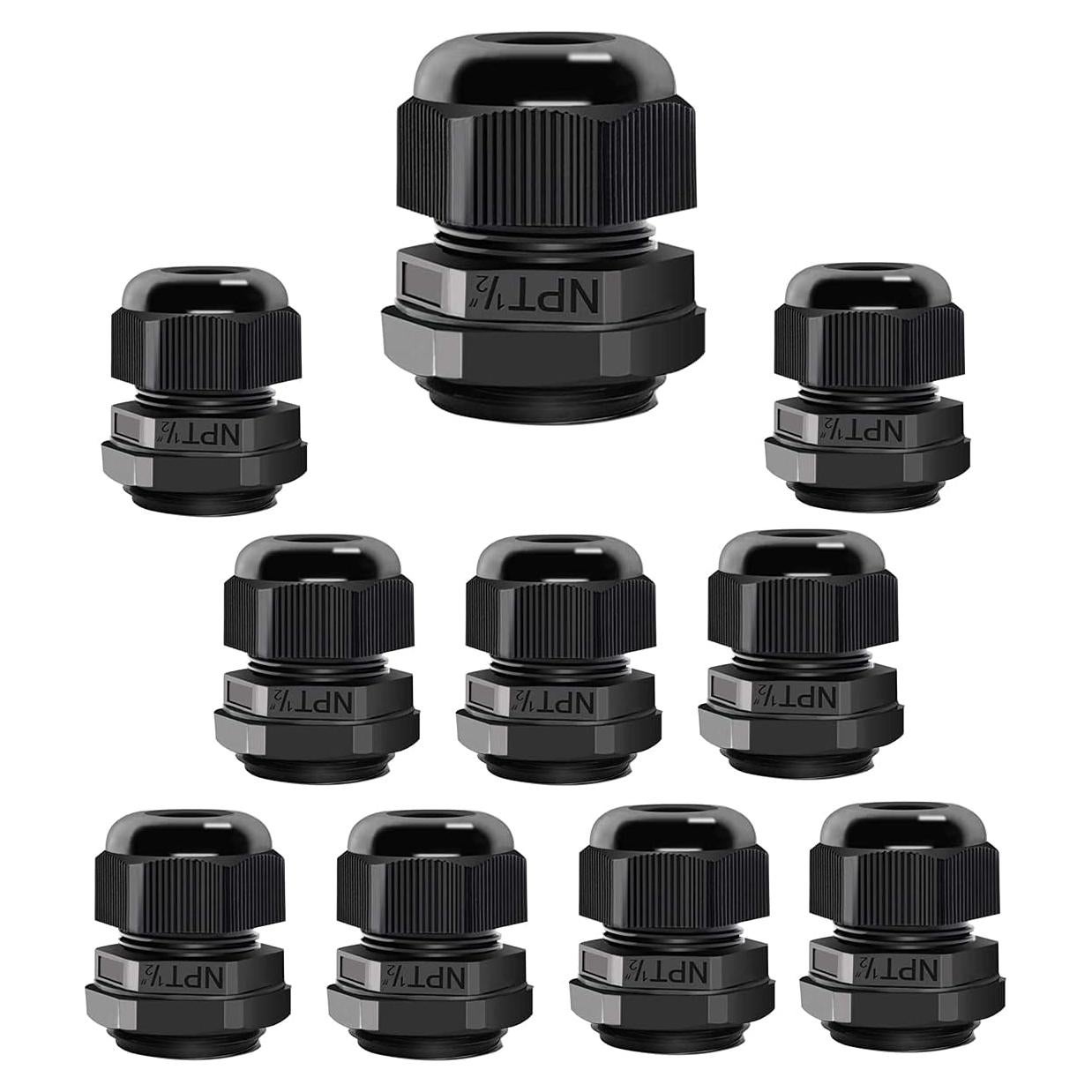 Cable Gland Otdorpatio 10 Pack NPT 12mm IP68 Impermeable