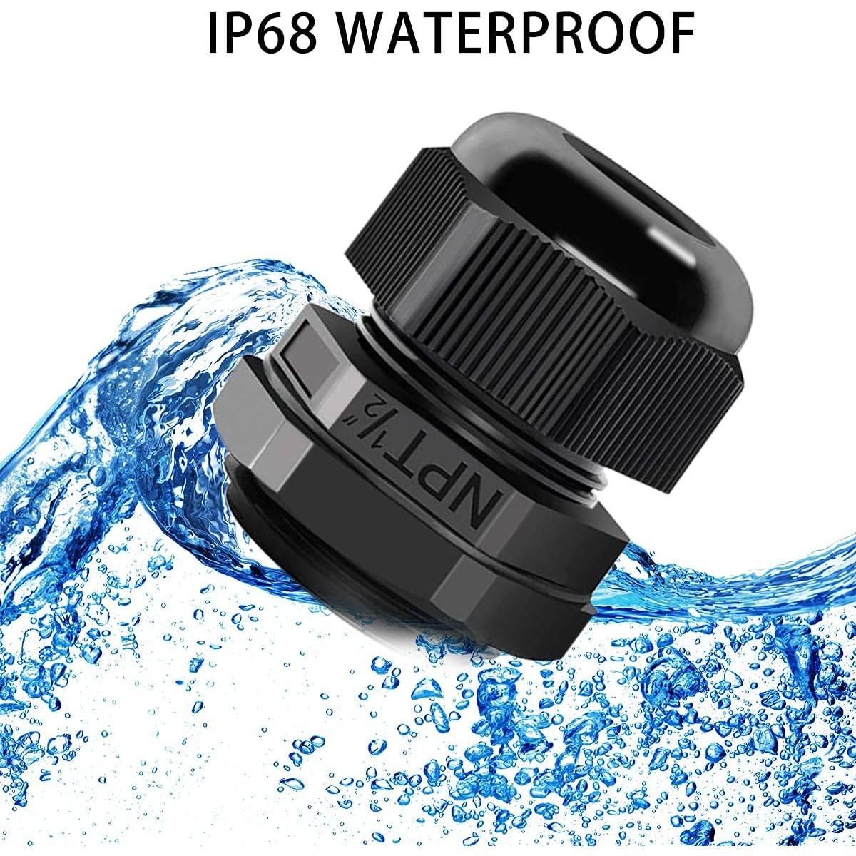 Cable Gland Otdorpatio 10 Pack NPT 12mm IP68 Impermeable