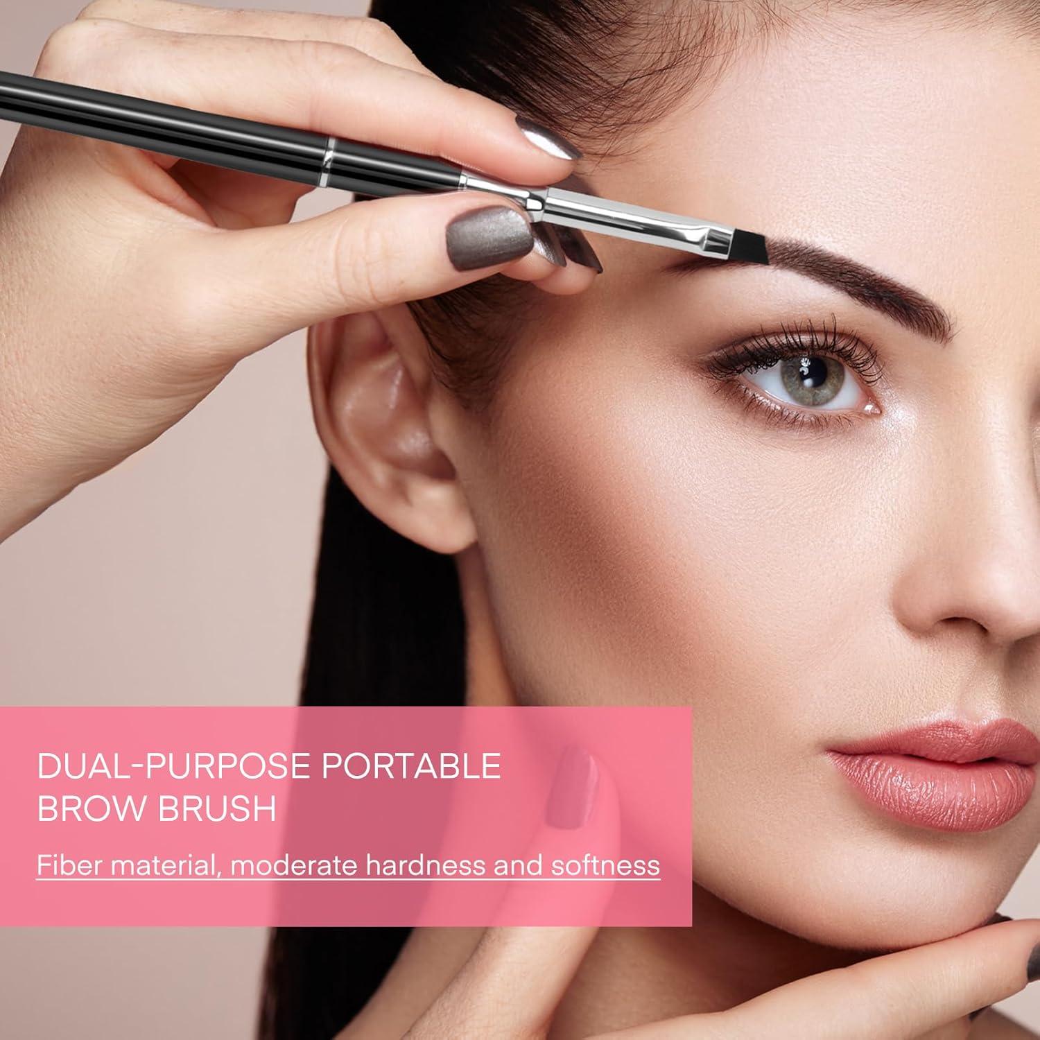 Brocha de Cejas Profesional Unaone - 2 Pcs Doble Cara