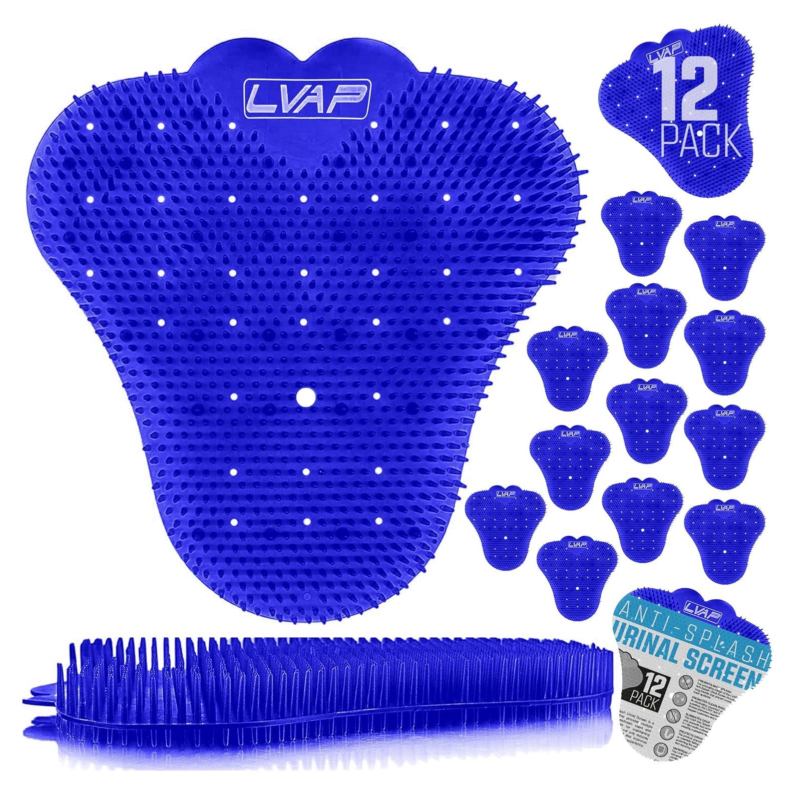 Desodorante de Pantalla de Urinal LVAP AntiSplash Azul - 12 Pzas