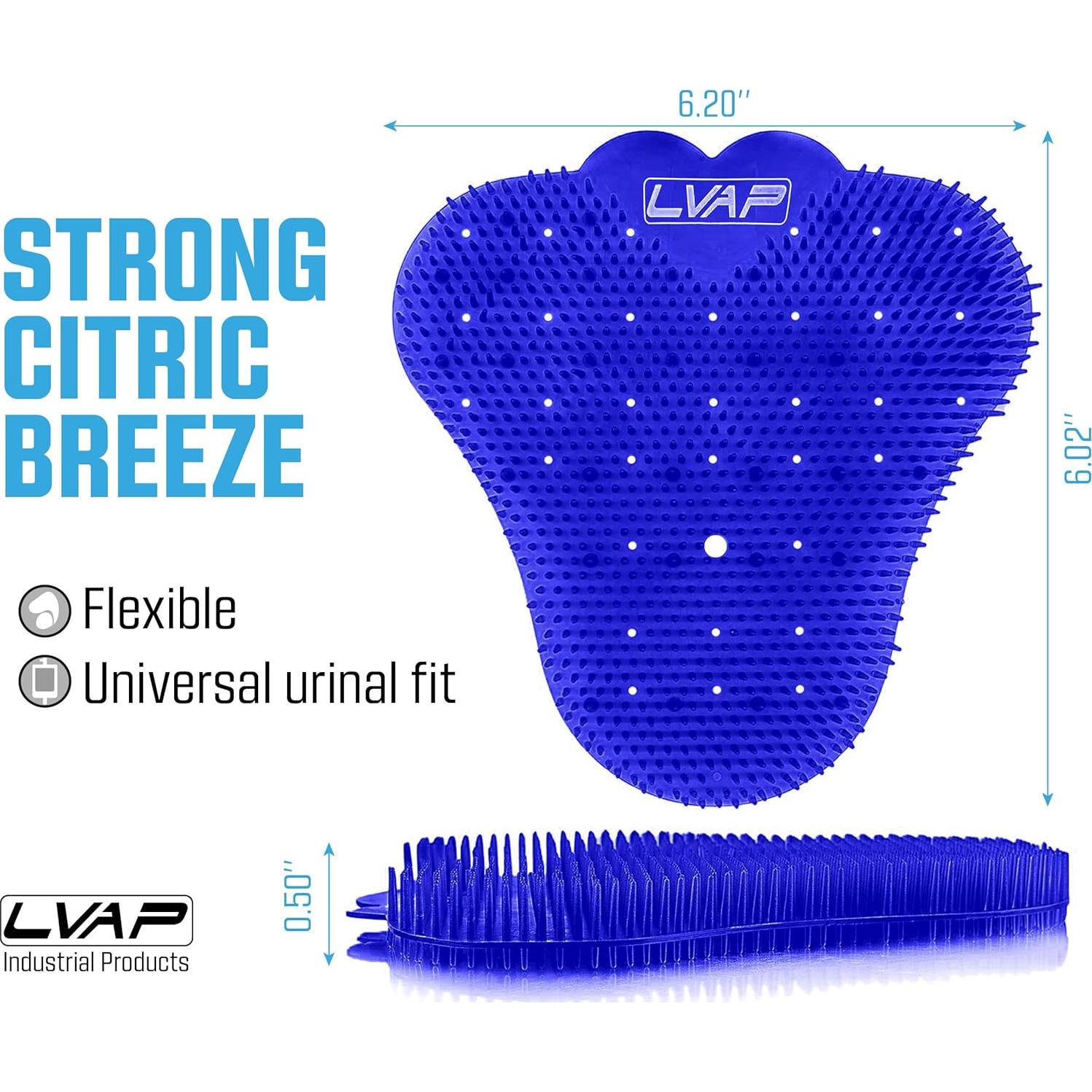 Desodorante de Pantalla de Urinal LVAP AntiSplash Azul - 12 Pzas