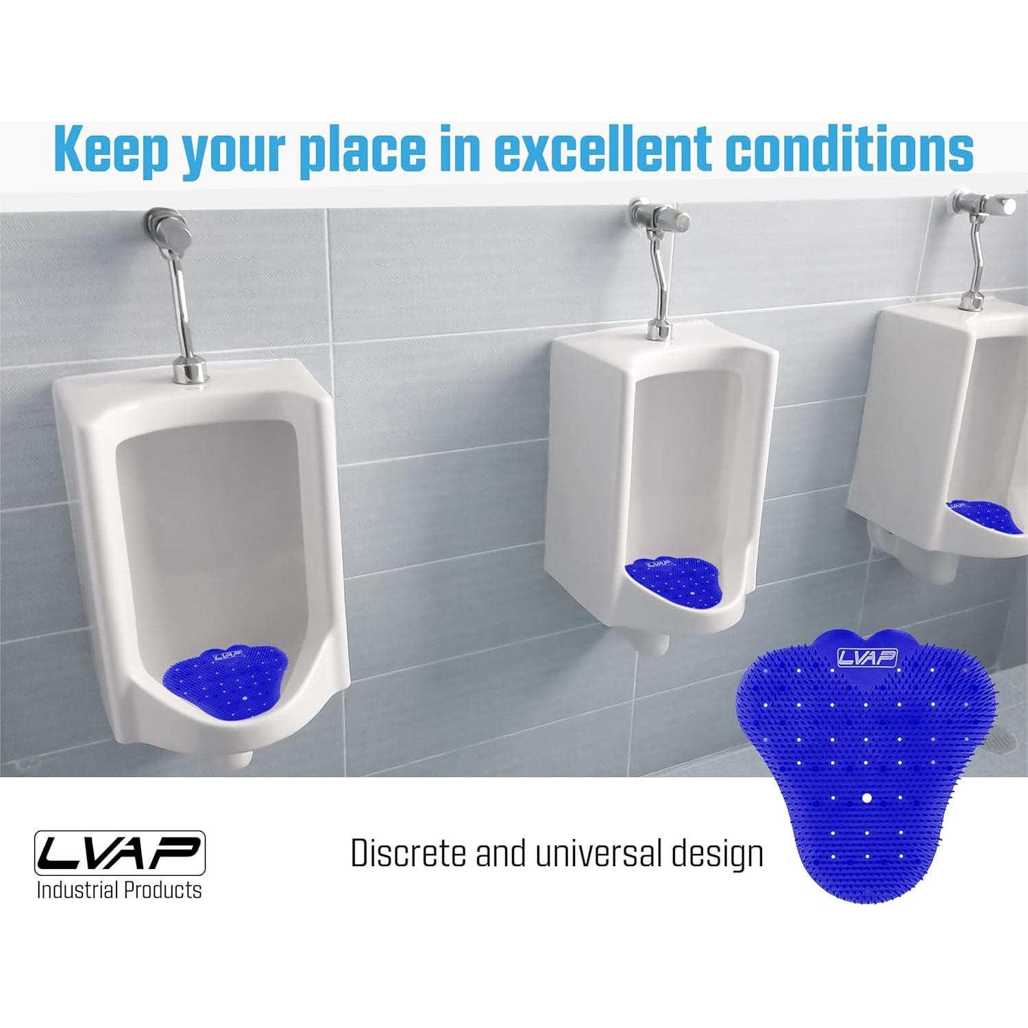 Desodorante de Pantalla de Urinal LVAP AntiSplash Azul - 12 Pzas