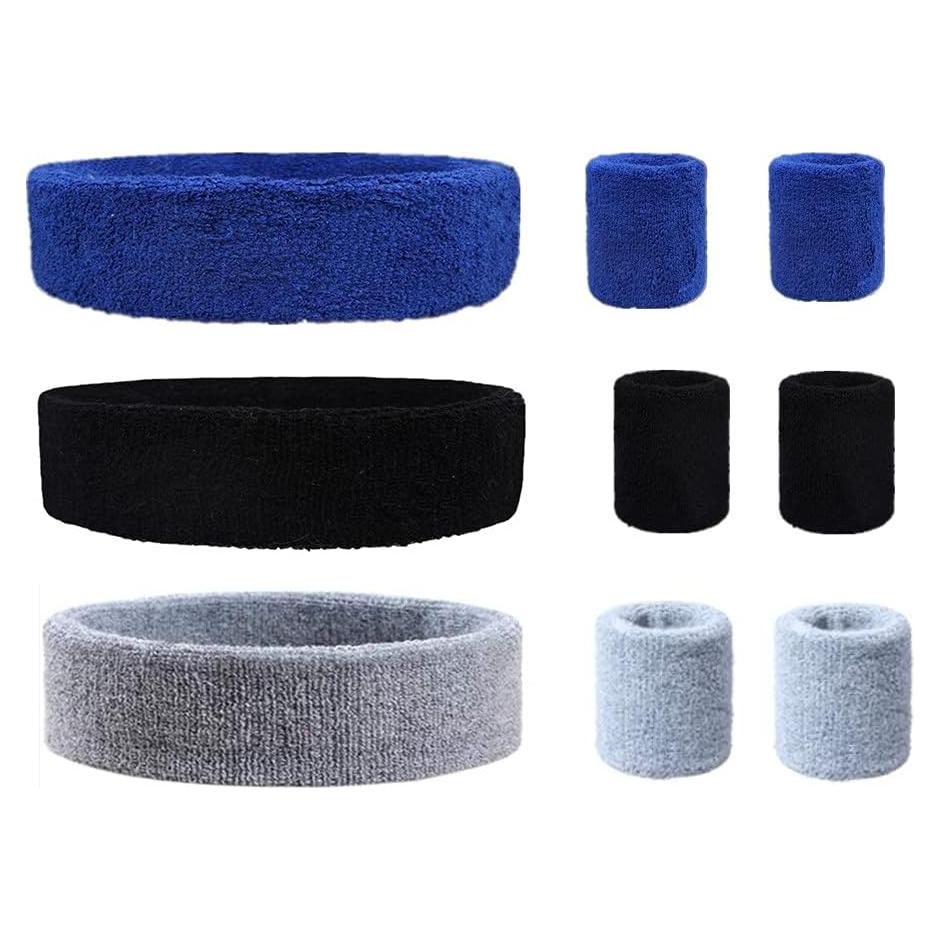 Juego de 9 Bandas para Sudor SUSU BLOCK - 3 Bandas Cabeza y 6 Muñecas