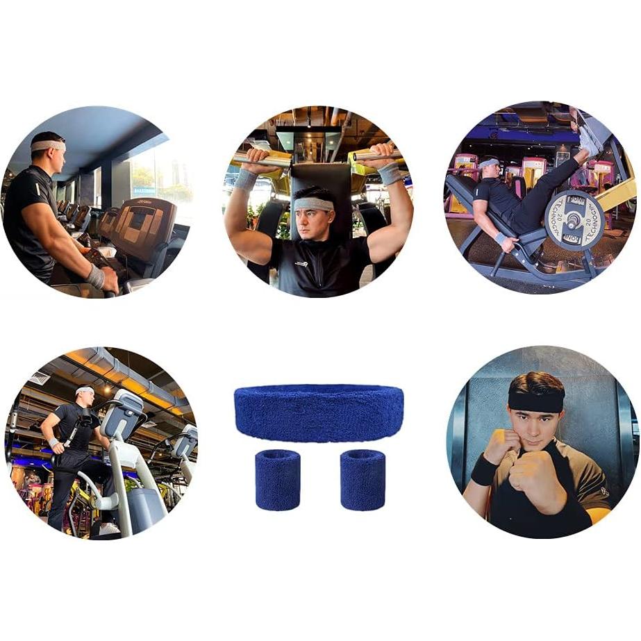Juego de 9 Bandas para Sudor SUSU BLOCK - 3 Bandas Cabeza y 6 Muñecas