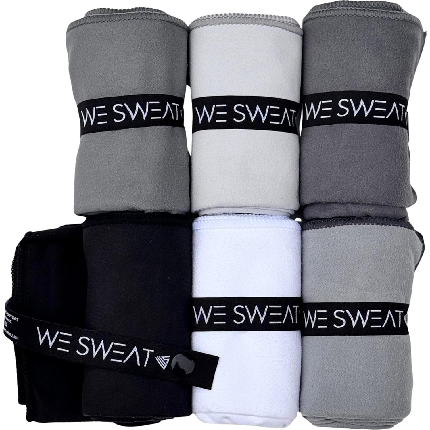 Toallas de Microfibra We Sweat - Paquete de 6, Secado Rápido