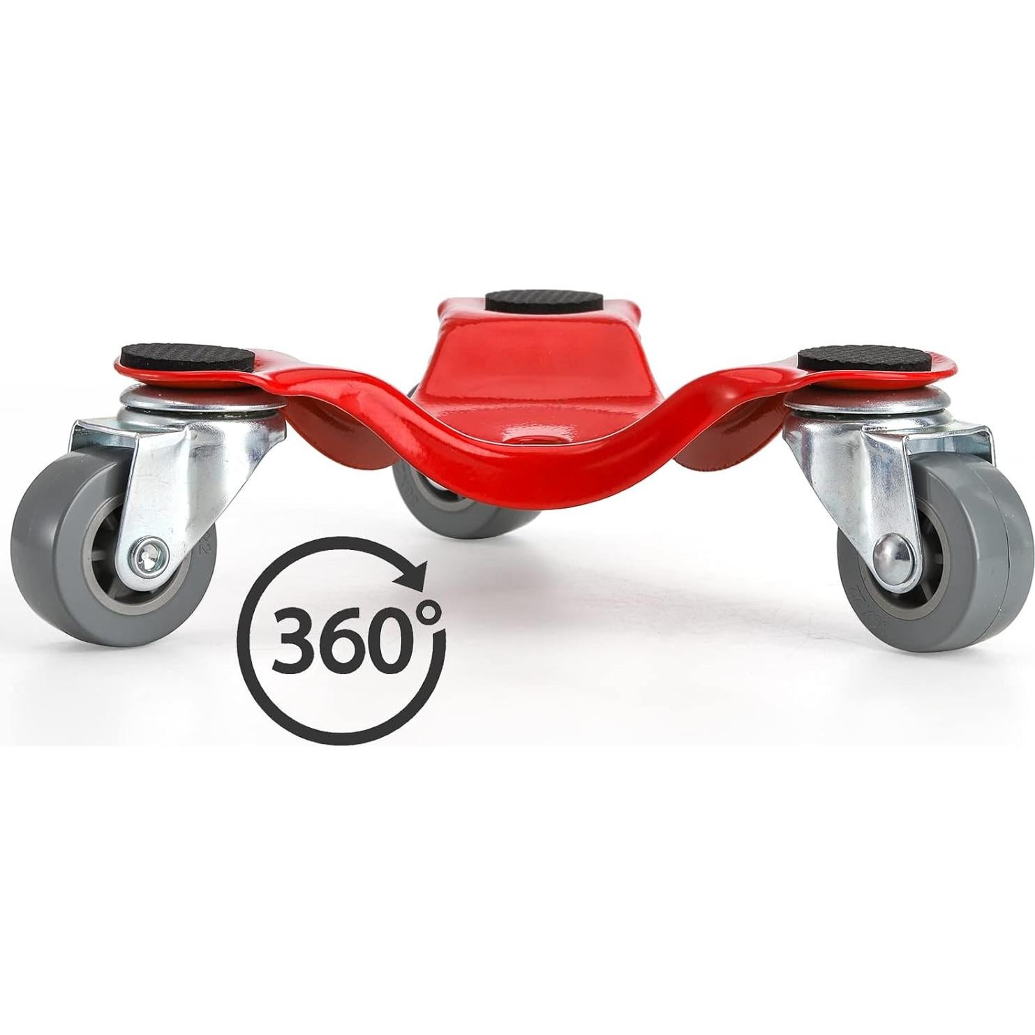 Carro Tri-Dolly de Acero ZEAYEA 4 Piezas 90,72 kg 16 cm