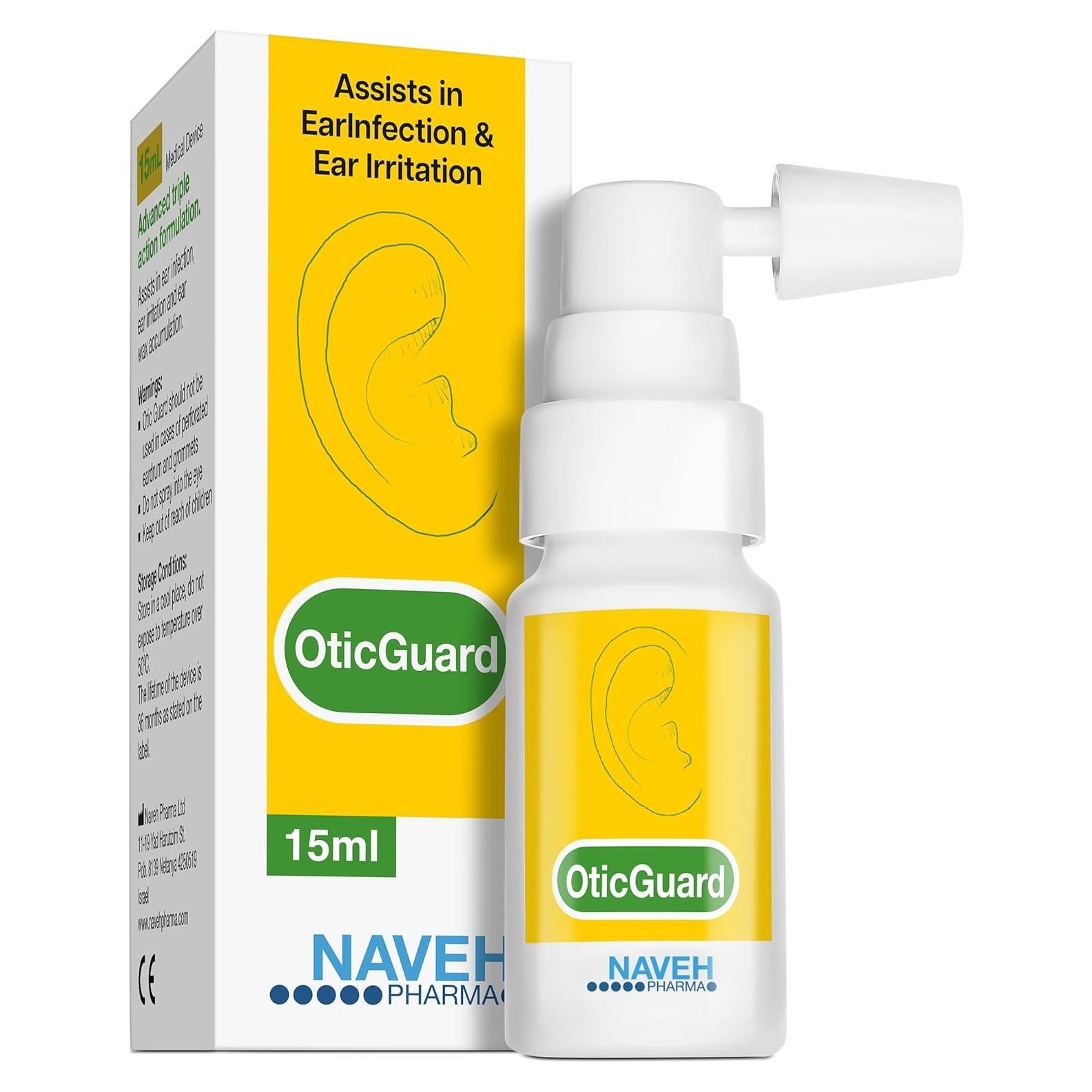 Otic Guard Naveh Pharma - Gotas Naturales para Oídos 14.79 ml