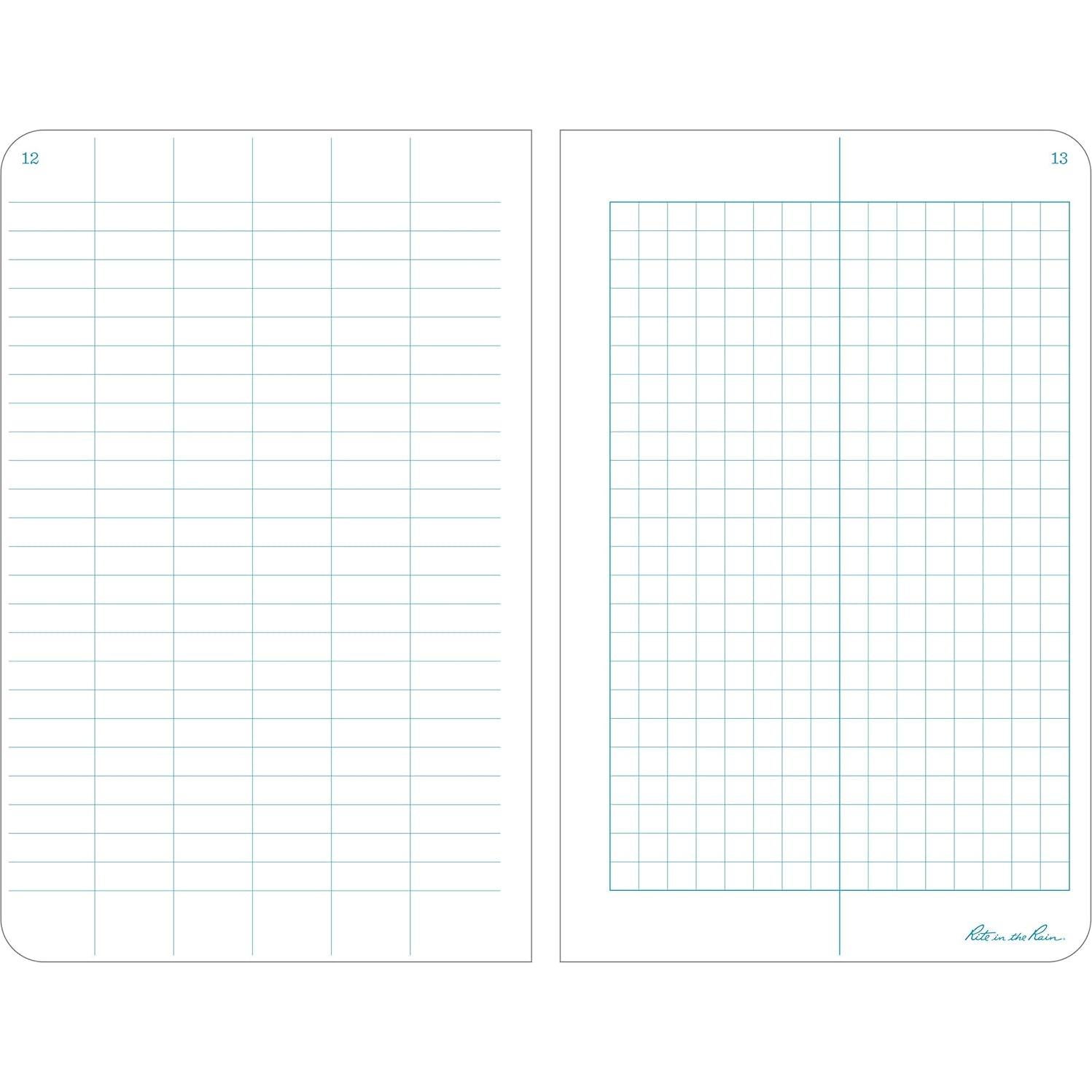Cuaderno Impermeable Rite in the Rain 350F Amarillo 19.1x12.1 cm
