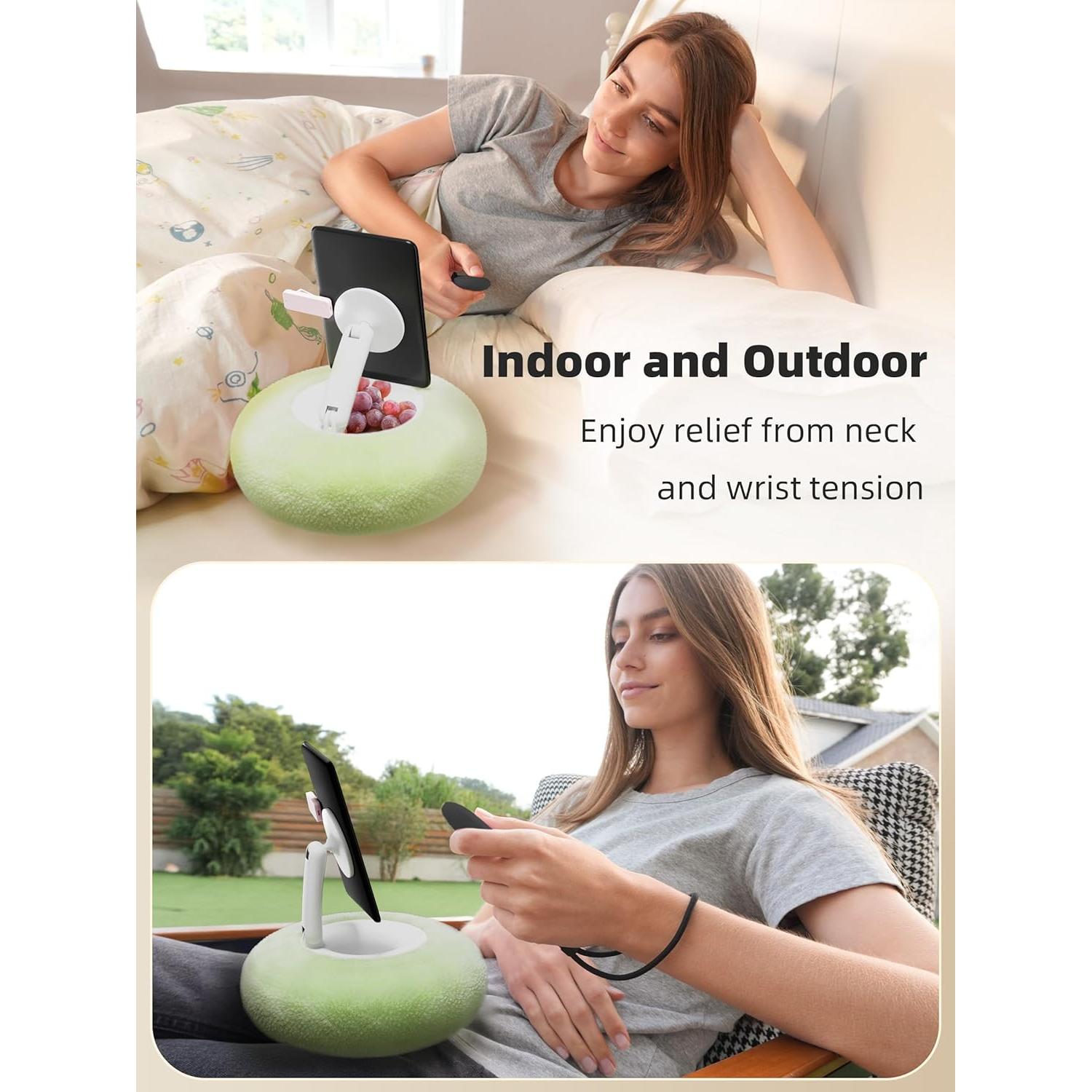 Soporte Magnético para Kindle y Teléfonos - Verde, Ajustable 360°