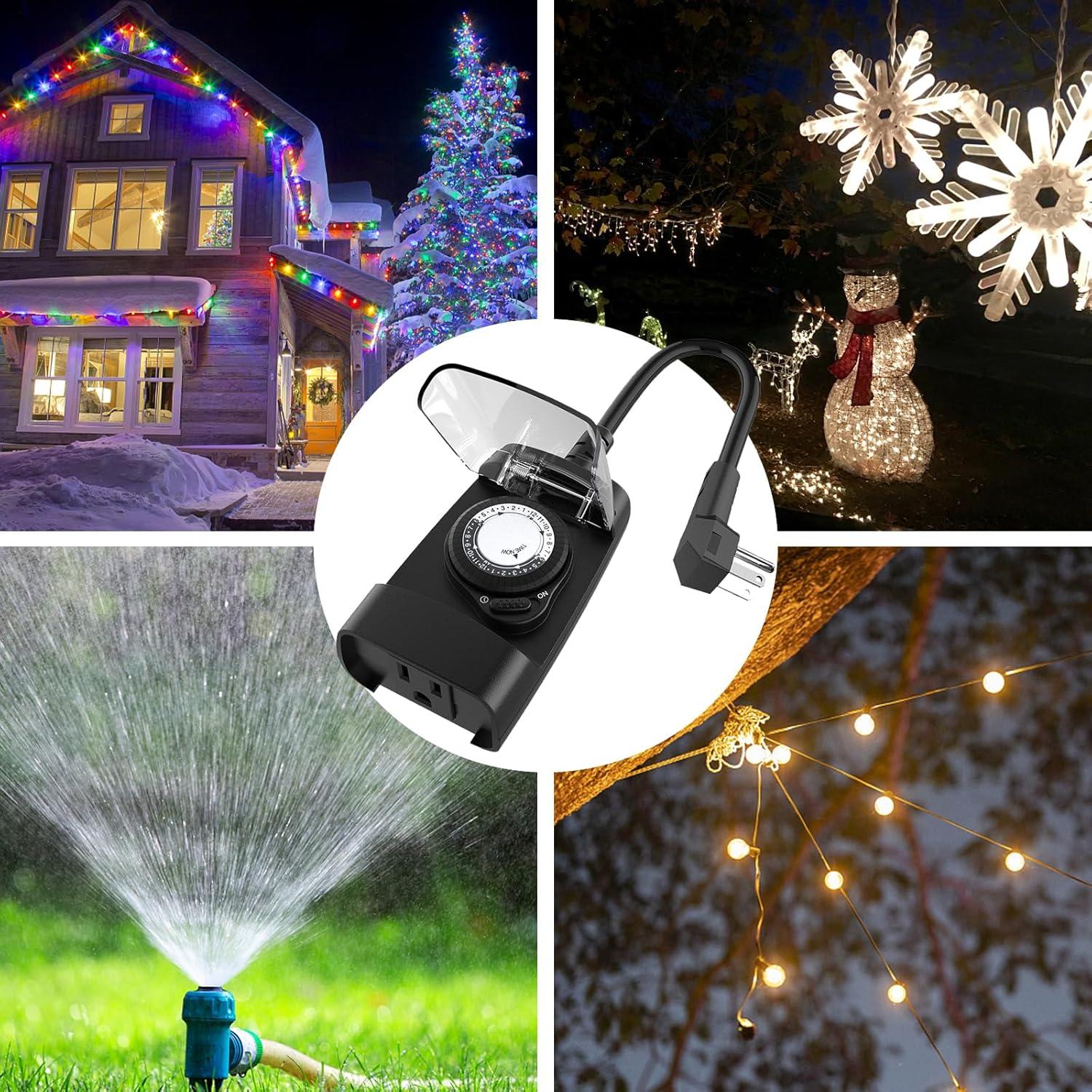 Temporizador Mecánico Exterior G-Homa 48 Configuraciones 15A