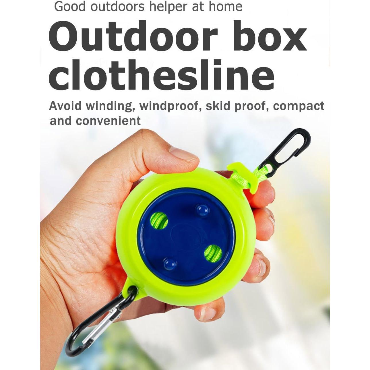 Cuerda de Camping Retráctil Eforwest 10m con 20 Pinzas