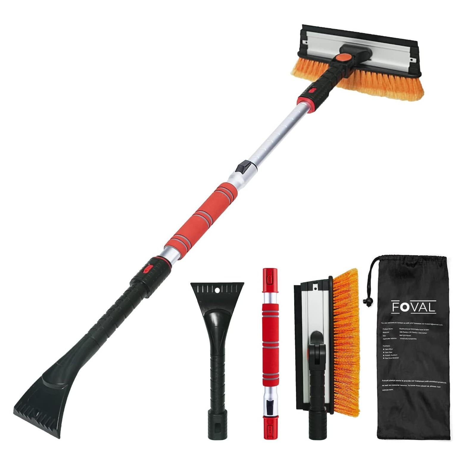 Cepillo para Nieve FOVAL 120 cm con Raspador de Hielo