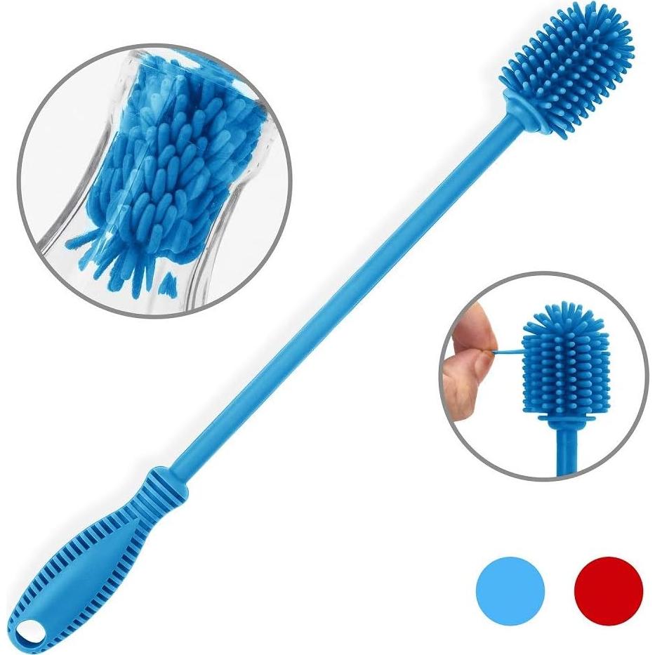 Cepillo de Limpieza de Botellas de Silicona ddLUCK 31.75 cm