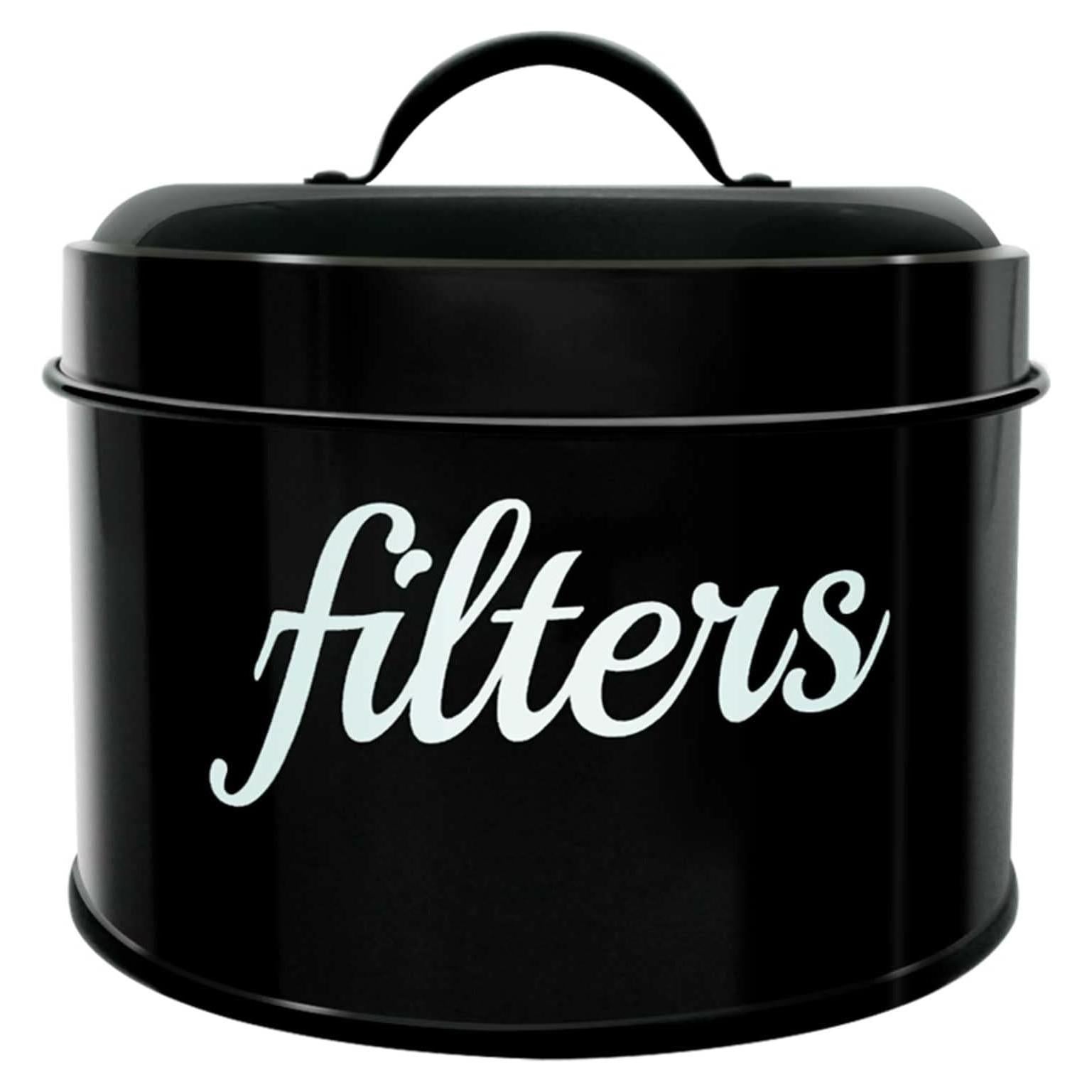 Soporte de Filtro de Café Rústico Blanco - Almacenamiento Organizador