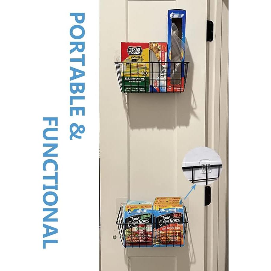 Cestas de Almacenamiento Colgantes MaraFansie 2 Paquete Negro