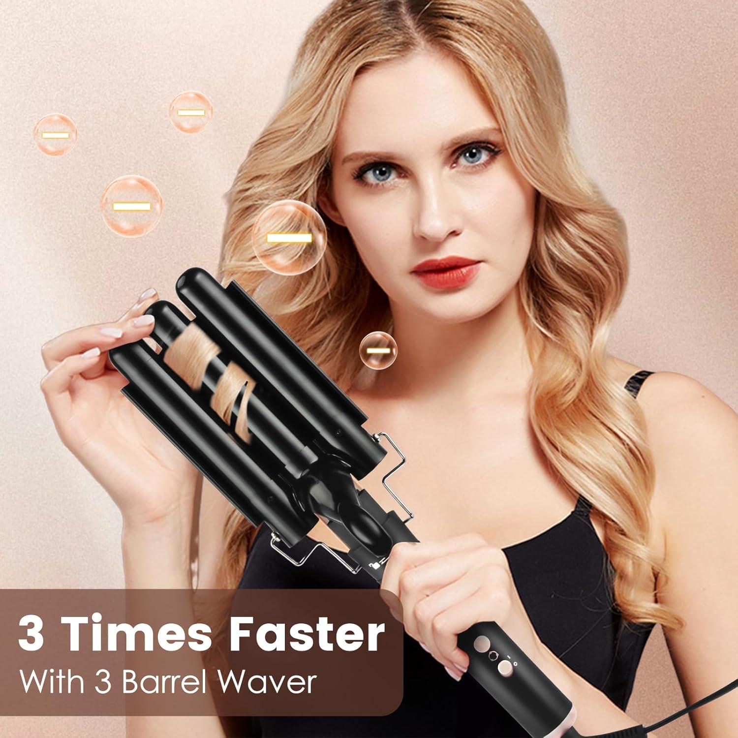 Conjunto Rizador 5 en 1 Bo'laiya con Pantalla de Temperatura