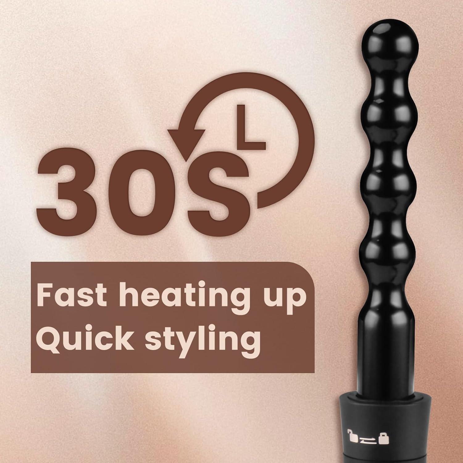 Conjunto Rizador 5 en 1 Bo'laiya con Pantalla de Temperatura