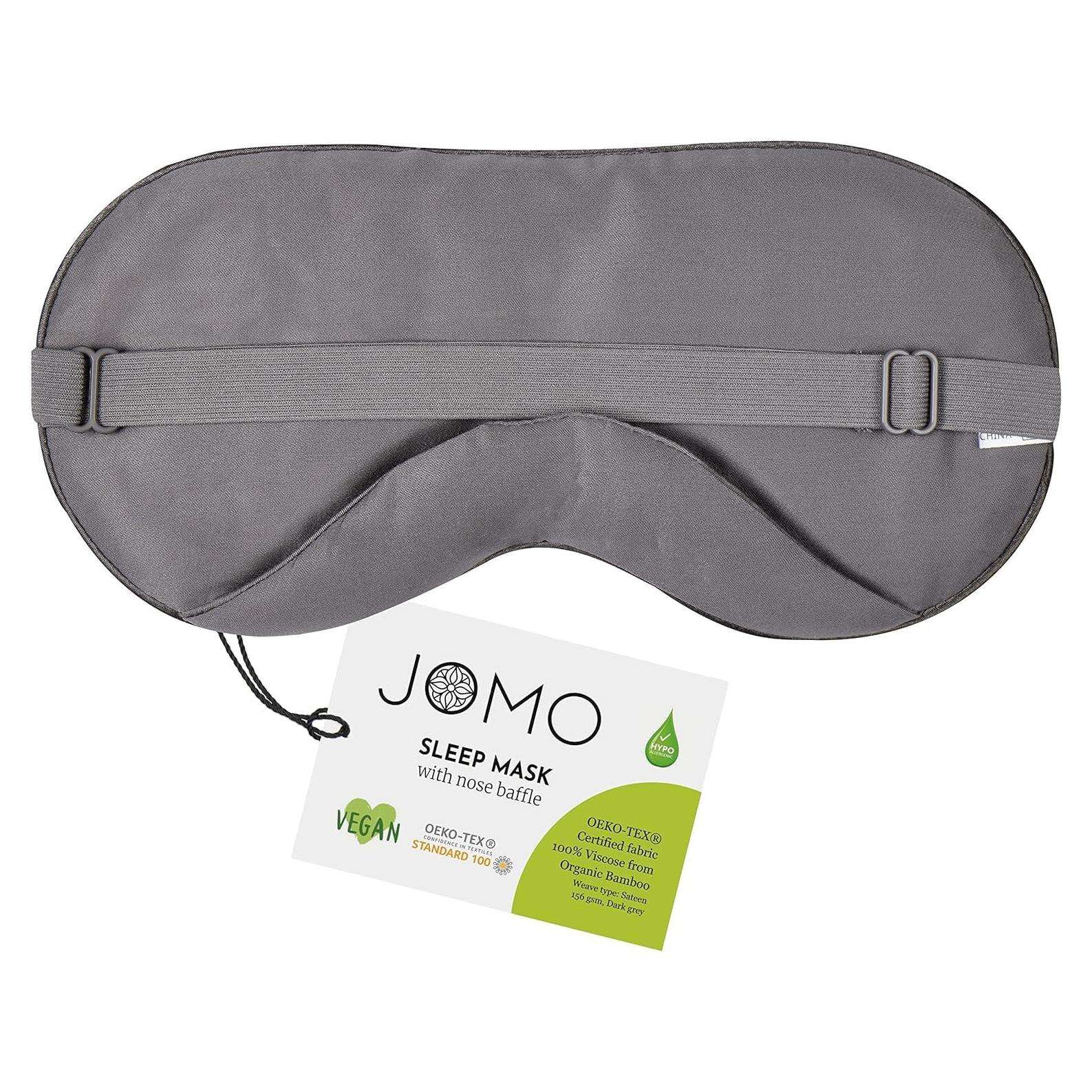 Máscara de Ojos JoMo de Viscosa de Bambú Gris Oscuro 1 Unidad