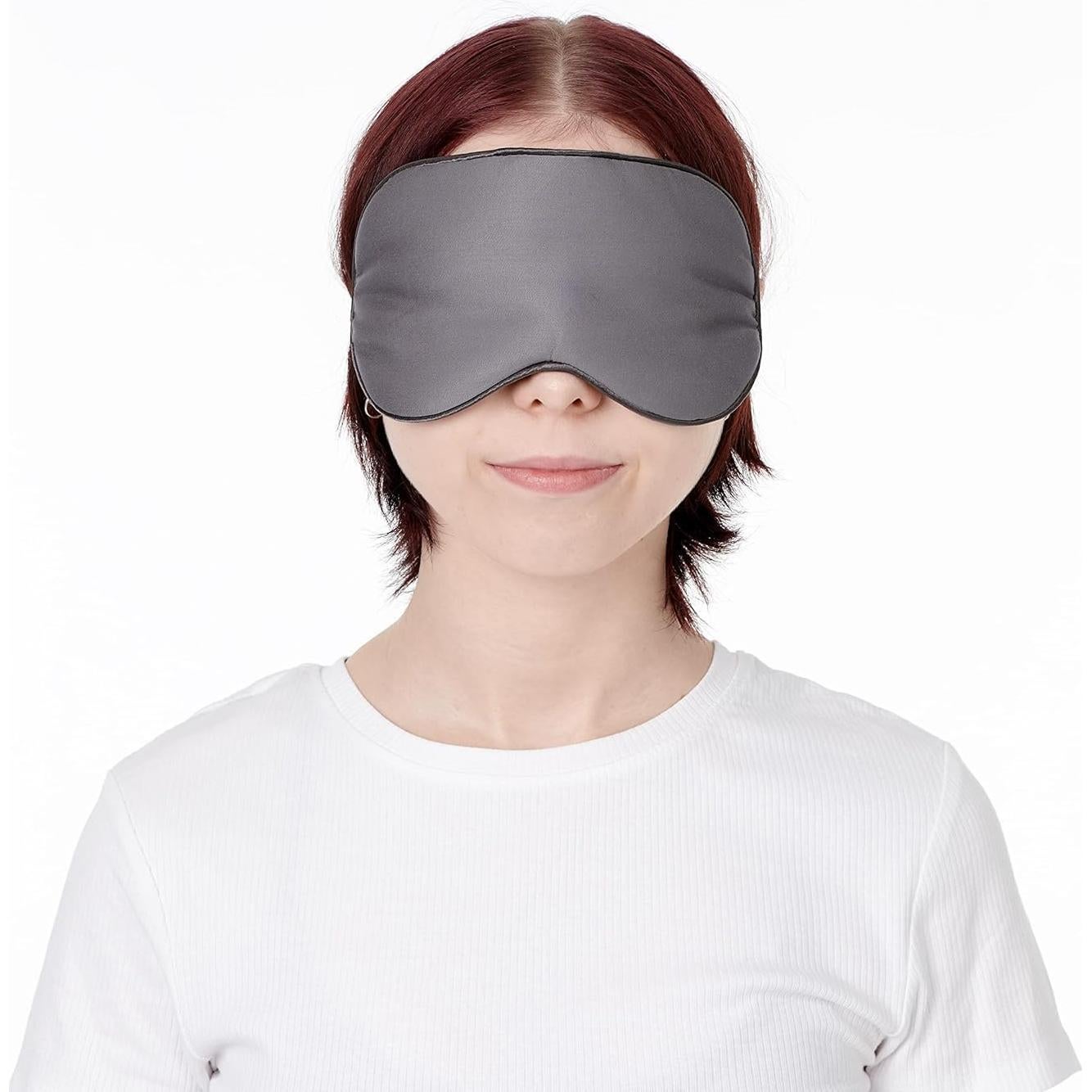 Máscara de Ojos JoMo de Viscosa de Bambú Gris Oscuro 1 Unidad