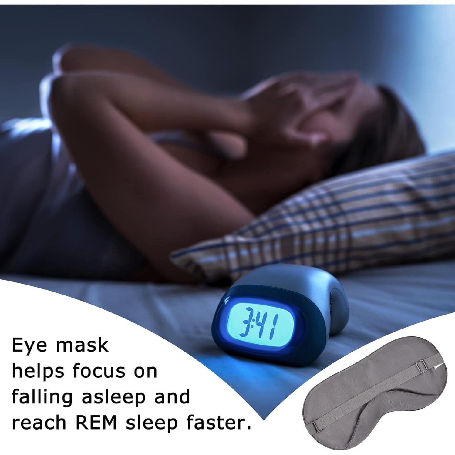 Máscara de Ojos JoMo de Viscosa de Bambú Gris Oscuro 1 Unidad