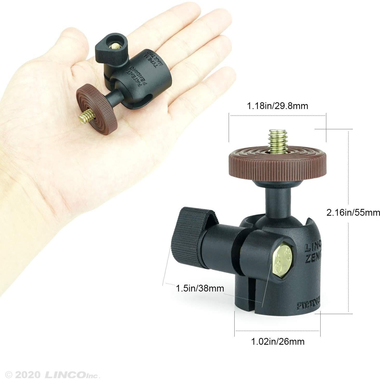 Soporte de trípode mini giratorio LINCO A020-32 para cámara y celular