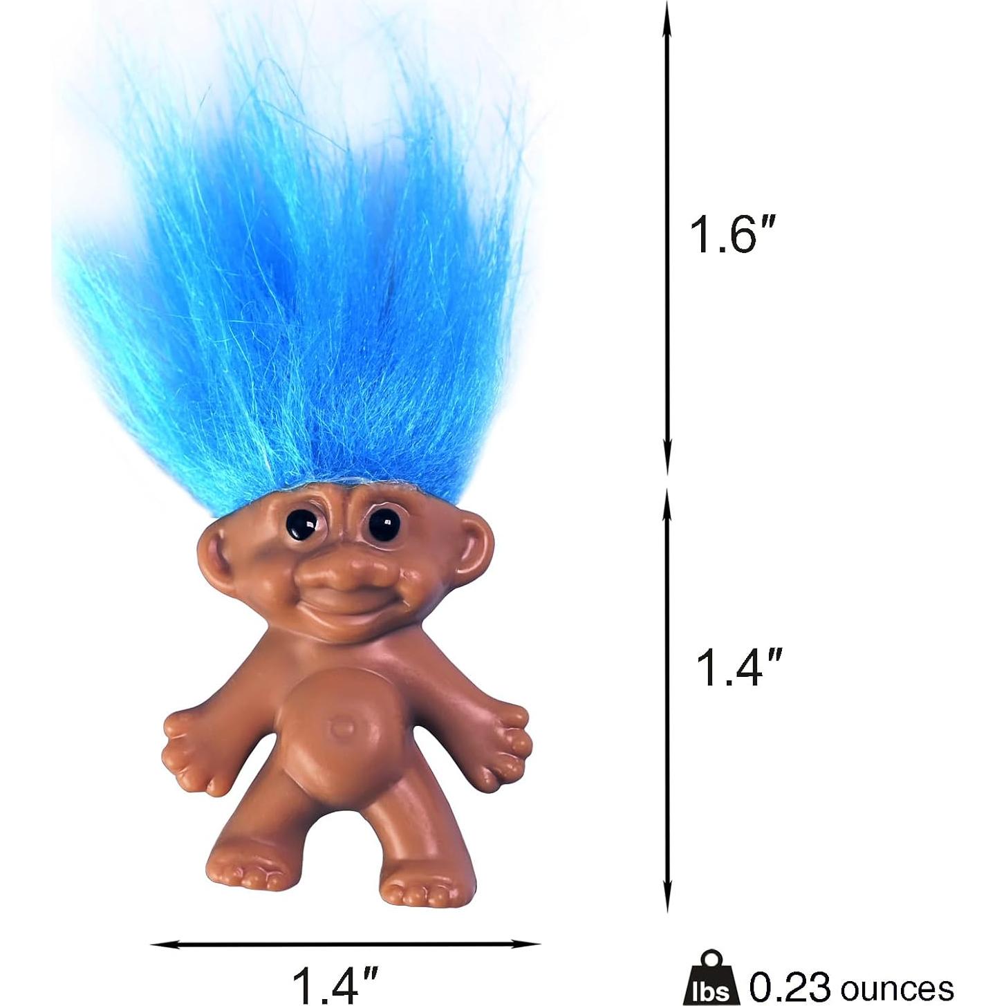 Pack 16 Toppers de Lápiz Vintage Trolls TOMZEGNA 7.1 cm