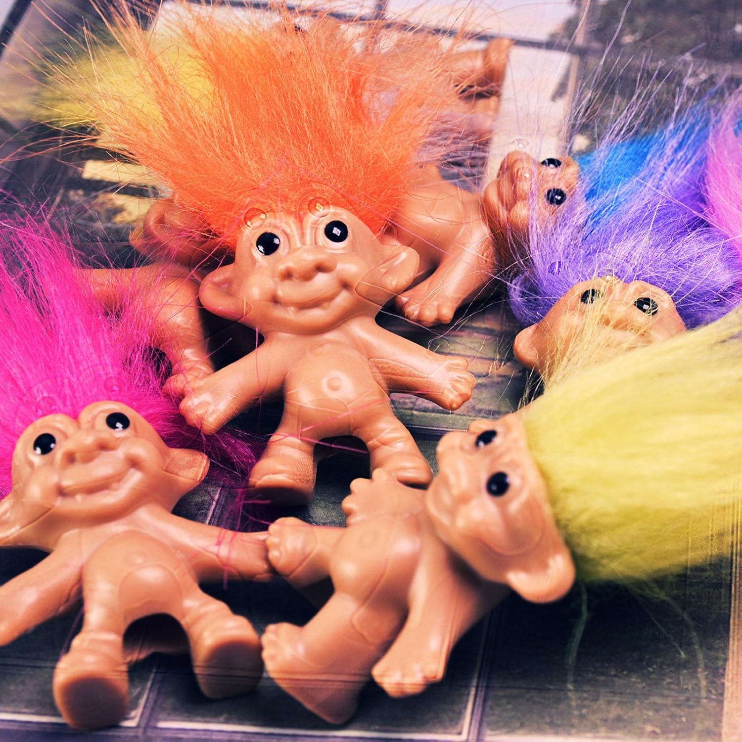 Pack 16 Toppers de Lápiz Vintage Trolls TOMZEGNA 7.1 cm