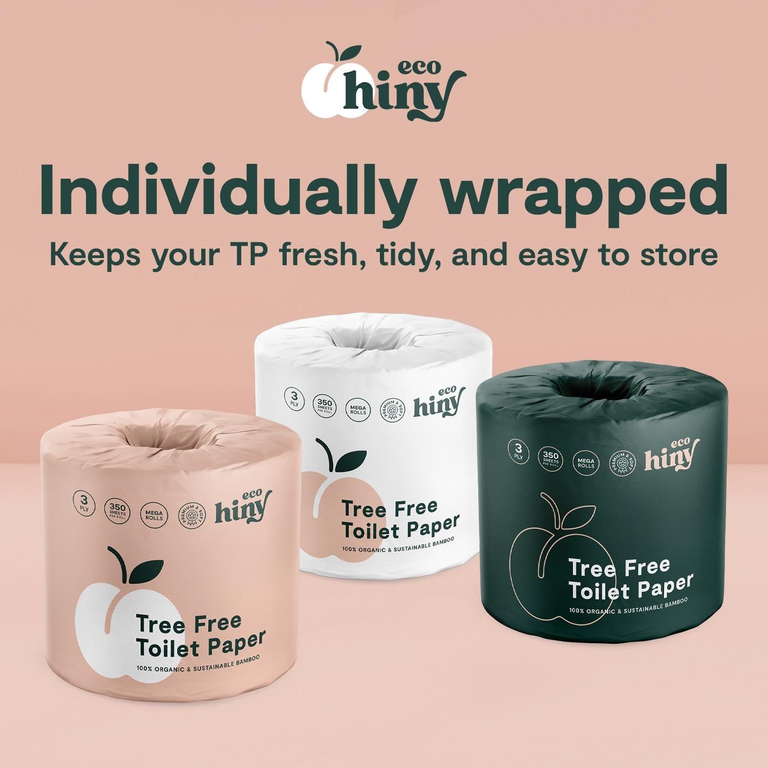 Papel Higiénico Ecológico ecoHiny de Bambú 6 Rollos 3 Capas