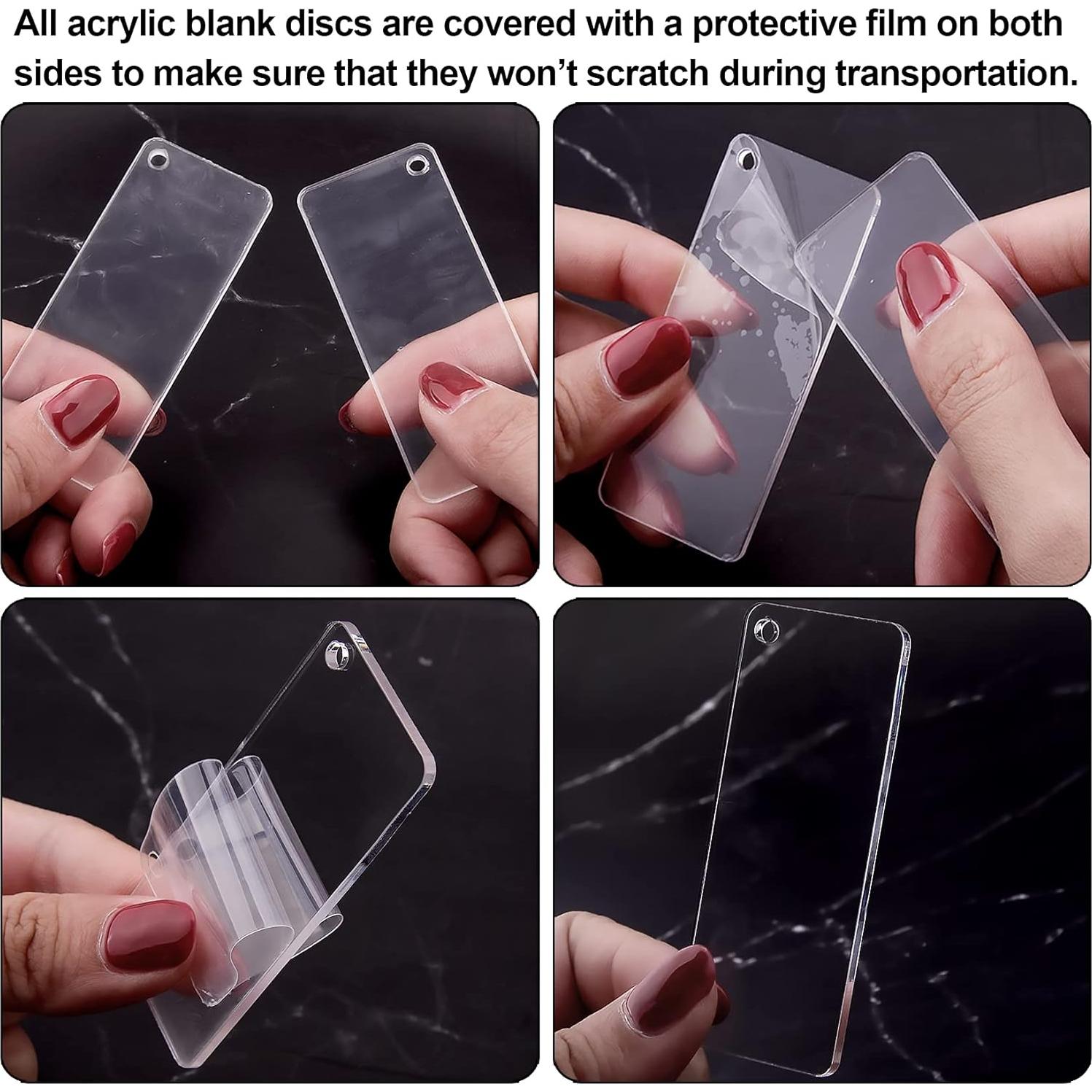 Juego de Llaveros Acrílicos Duufin 120 Pcs con Borlas