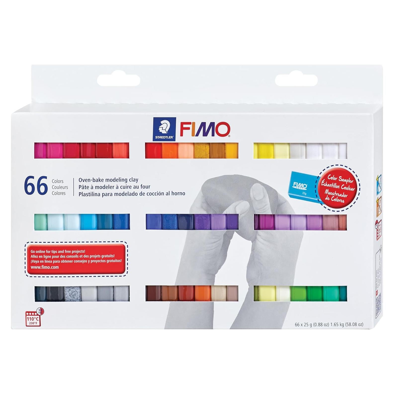 Kit de Arcilla Polimérica FIMO Soft Staedtler 66 Piezas