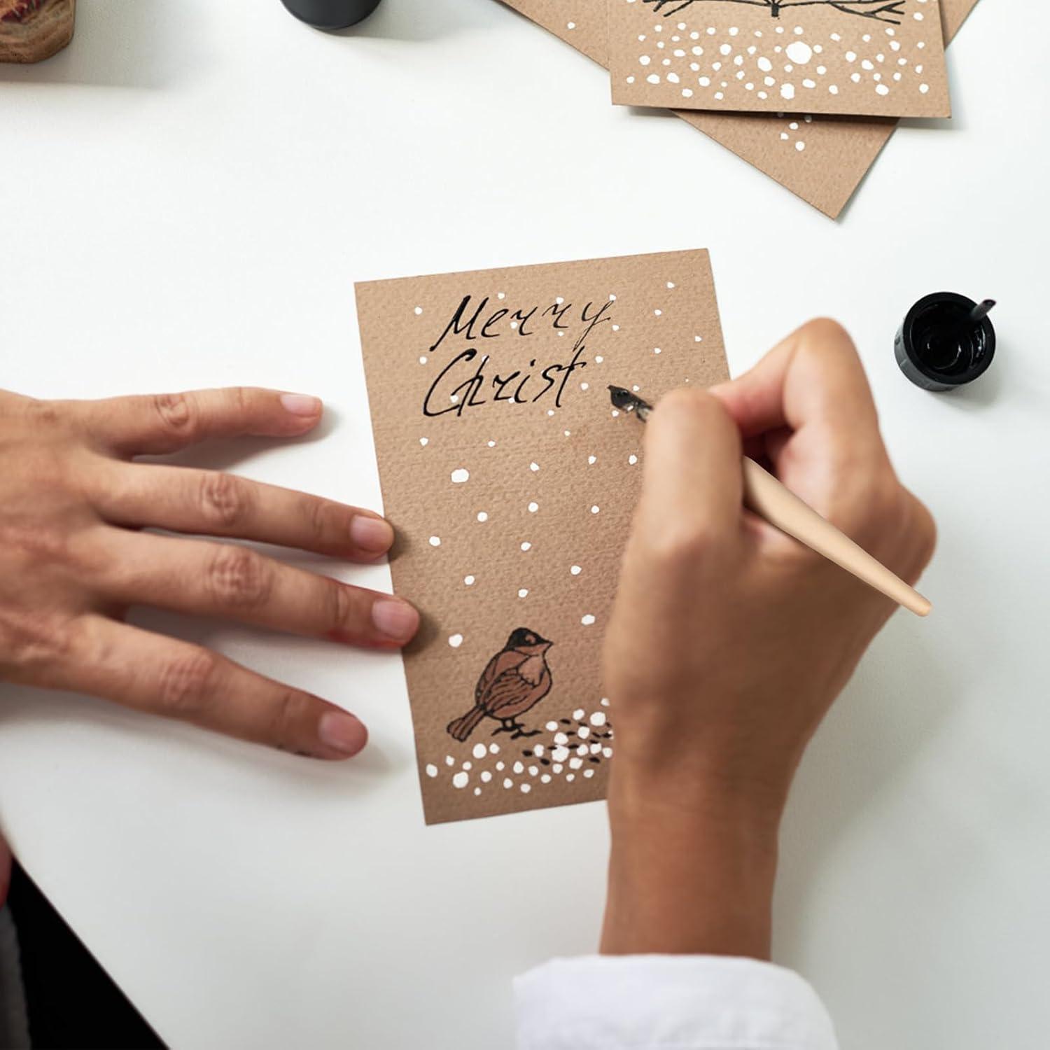 Juego de Soportes para Plumas Pissente - 10 Piezas Madera