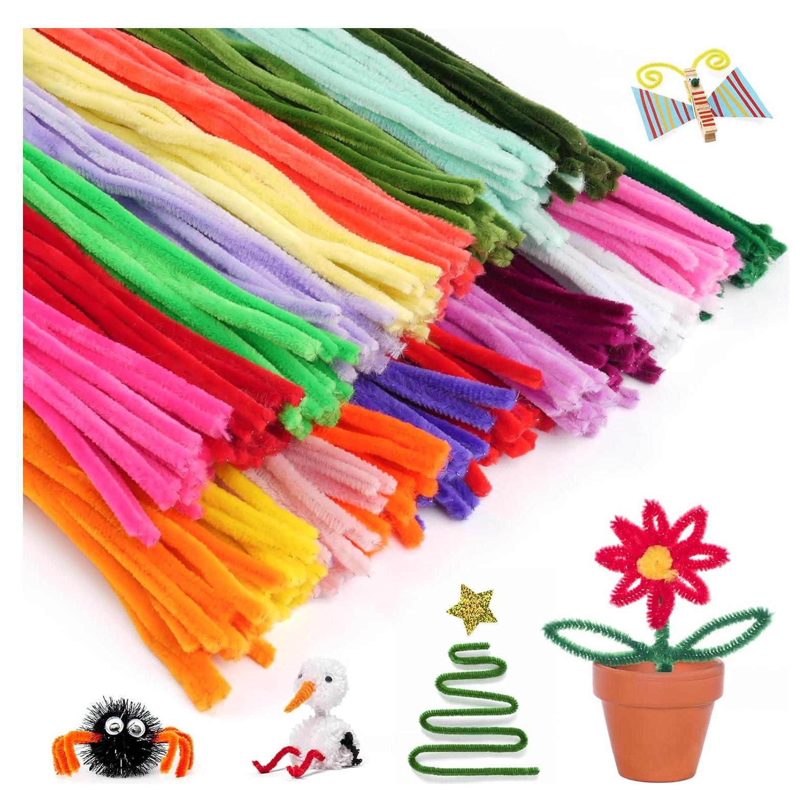 300 Limpiapipas Multicolor Opvixi 30 cm x 6 mm para Manualidades