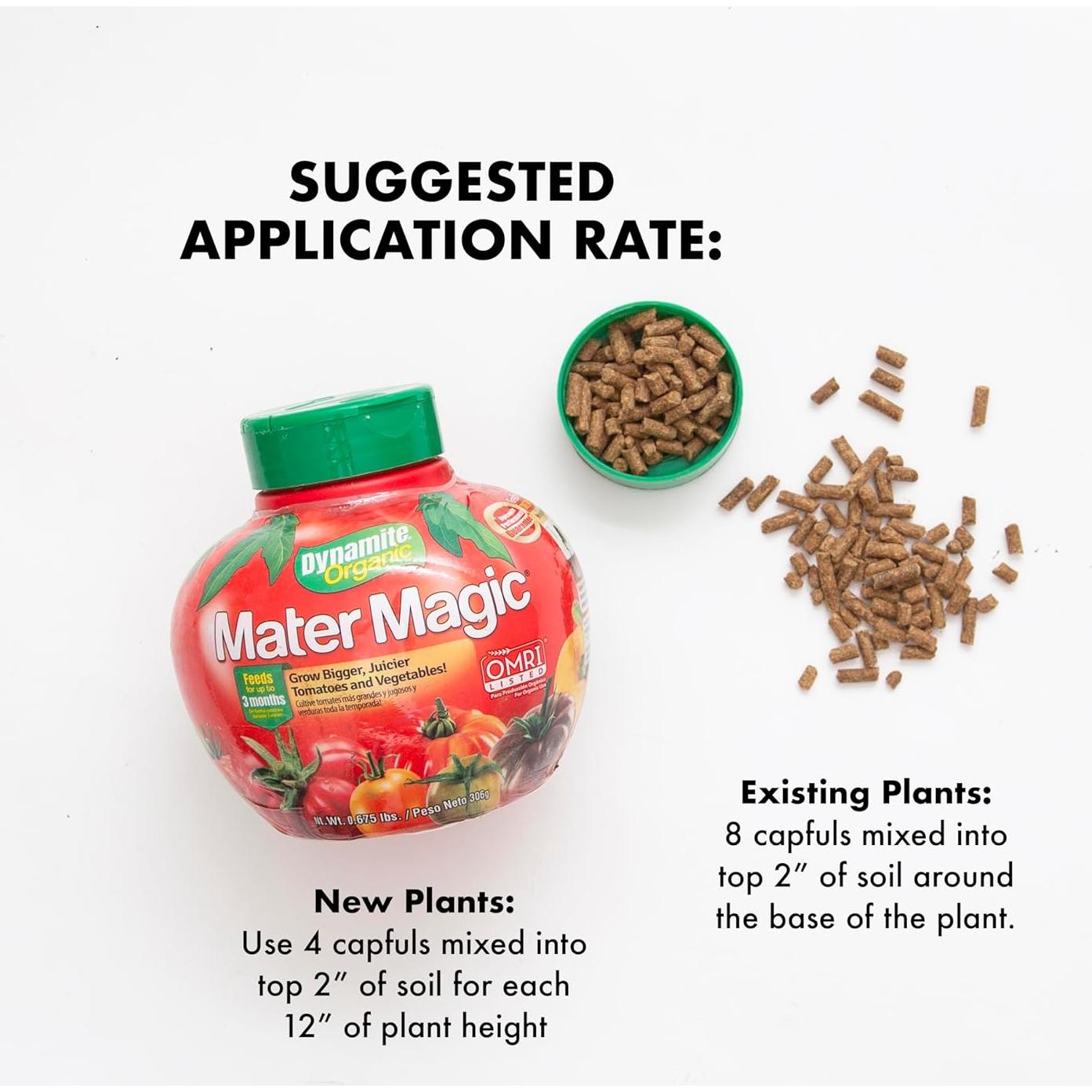 Fertilizante Orgánico Dynamite Mater Magic 0.305 kg para Tomates