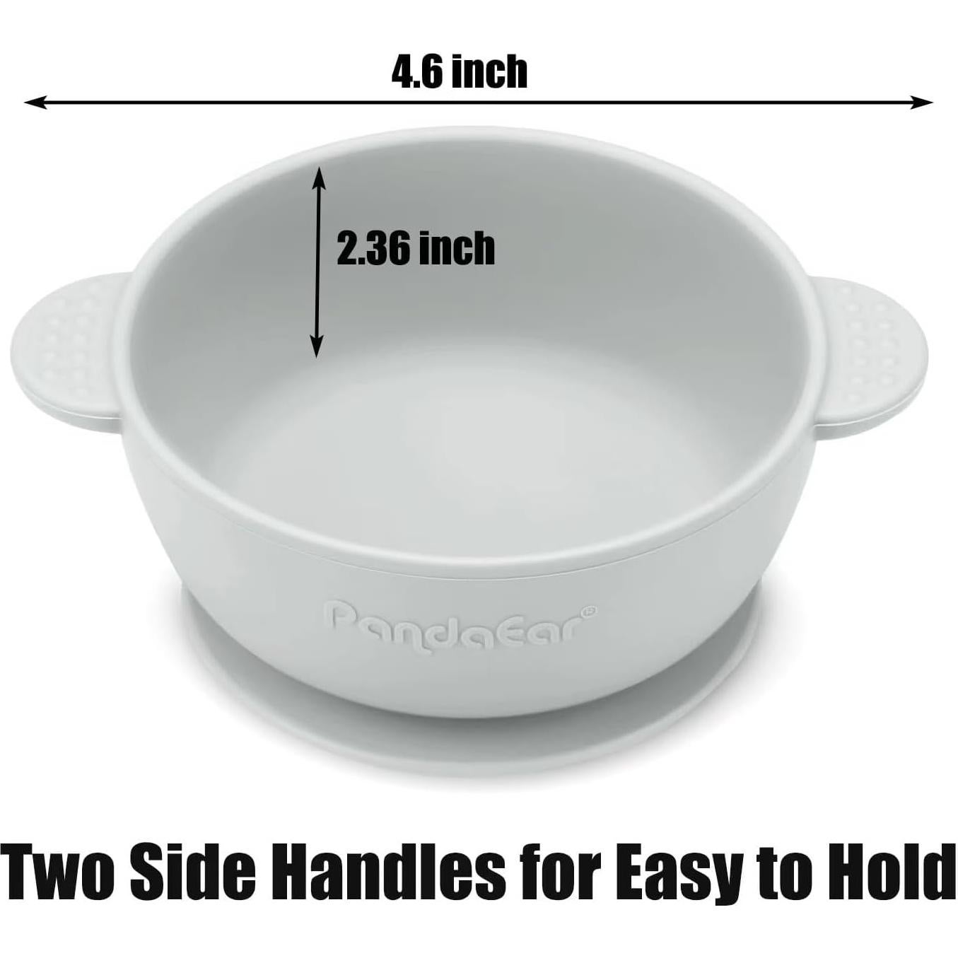 Tazones de Silicona Antideslizantes PandaEar 3 Piezas 284g