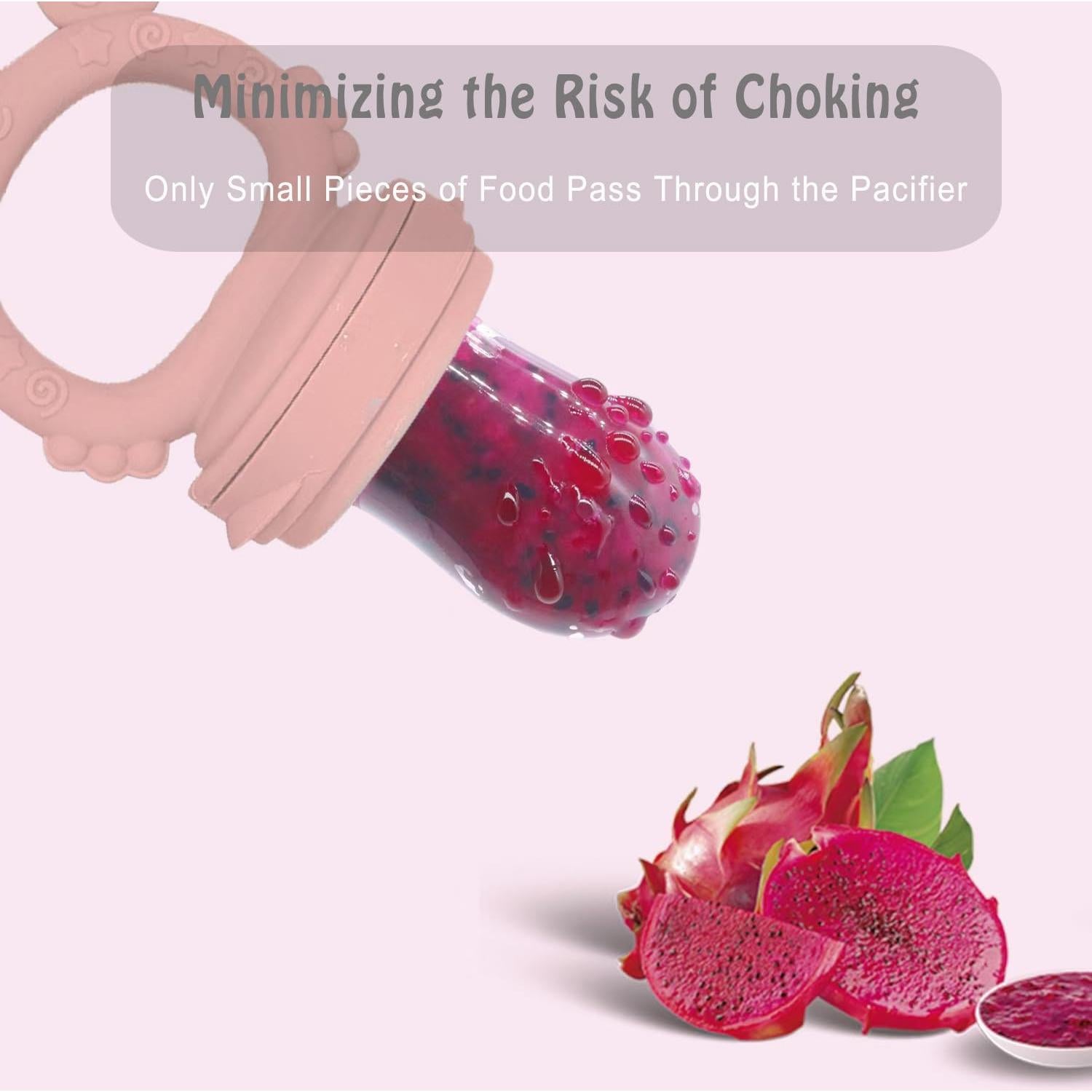 Ginbear Baby Fruit Food Feeder & Popsicle Molds Combo (Set of 2), Silicone Teething Feeders with Freezer Tray for Infants 4 Months+ (Dark Sage/Ivory)