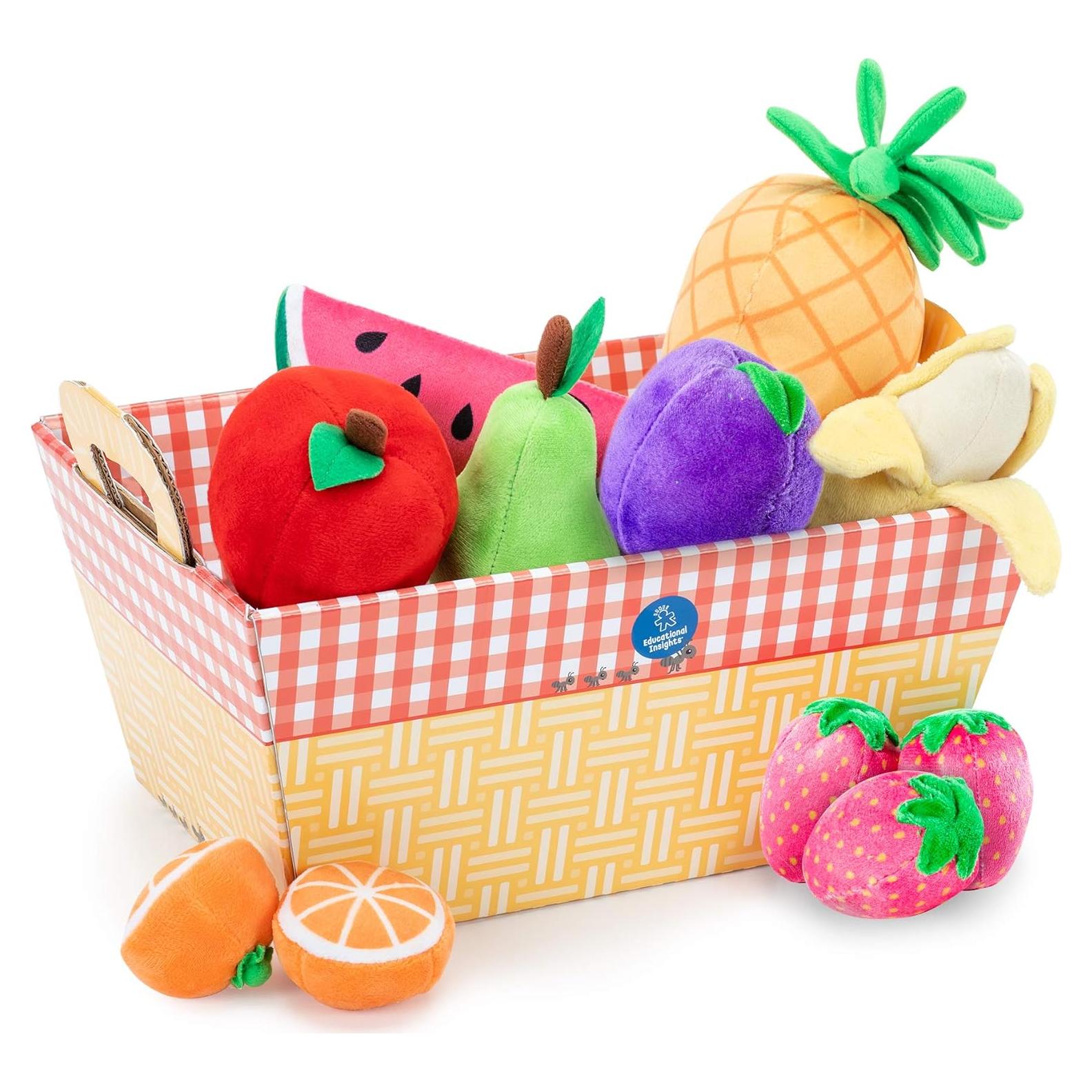 Conjunto de Canasta de Frutas de Peluche Educational Insights 12 Piezas