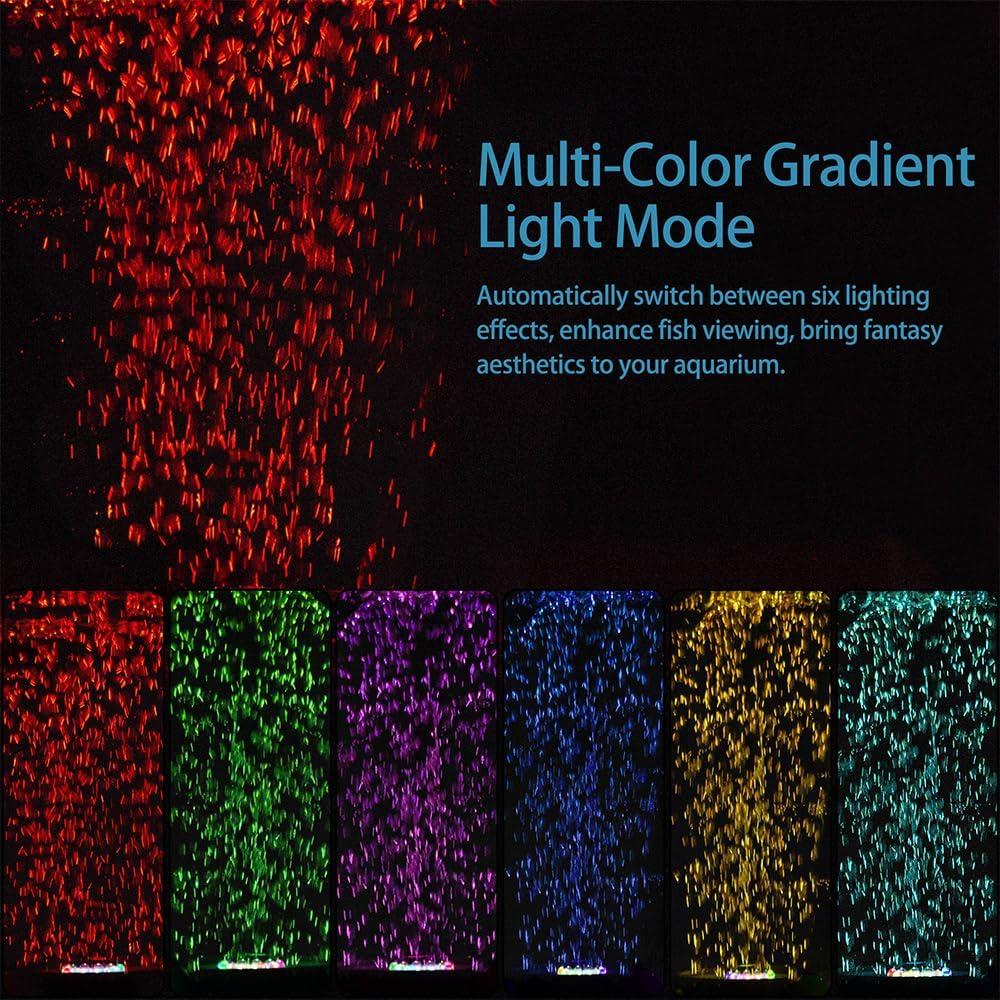 Disco Burbujeante LED para Acuario DaToo 10.4cm Multicolor